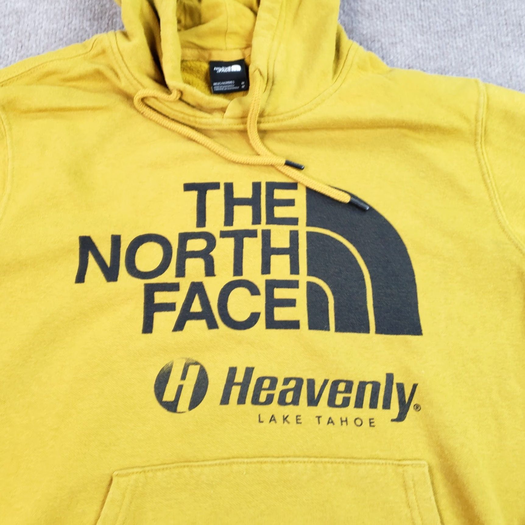 The North Face The North Face Hoodie Womens Medium Mustard Yellow Logo Hooded Pullover Sweatshirt Size M / US 6-8 / IT 42-44 - 6 Thumbnail