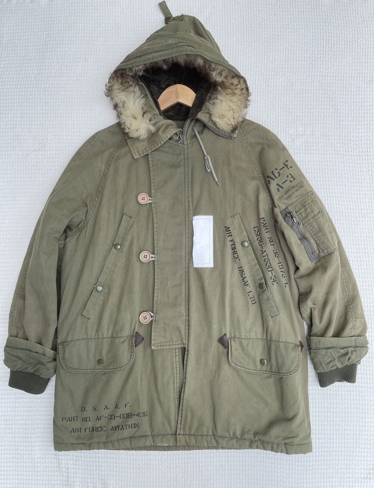 Vintage Last Drop🔥Rare🔥Vtg USAAF Us Army Cold Weather Parka Jacket Size US XL / EU 56 / 4 - 1 Thumbnail