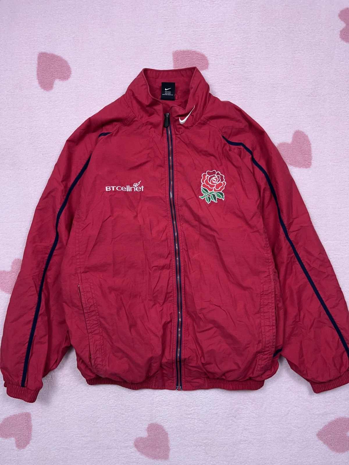 Nike × Vintage ➕ 90s/00s vintage Nike England rugby big logo bomber jacket Size US M / EU 48-50 / 2 - 2 Thumbnail