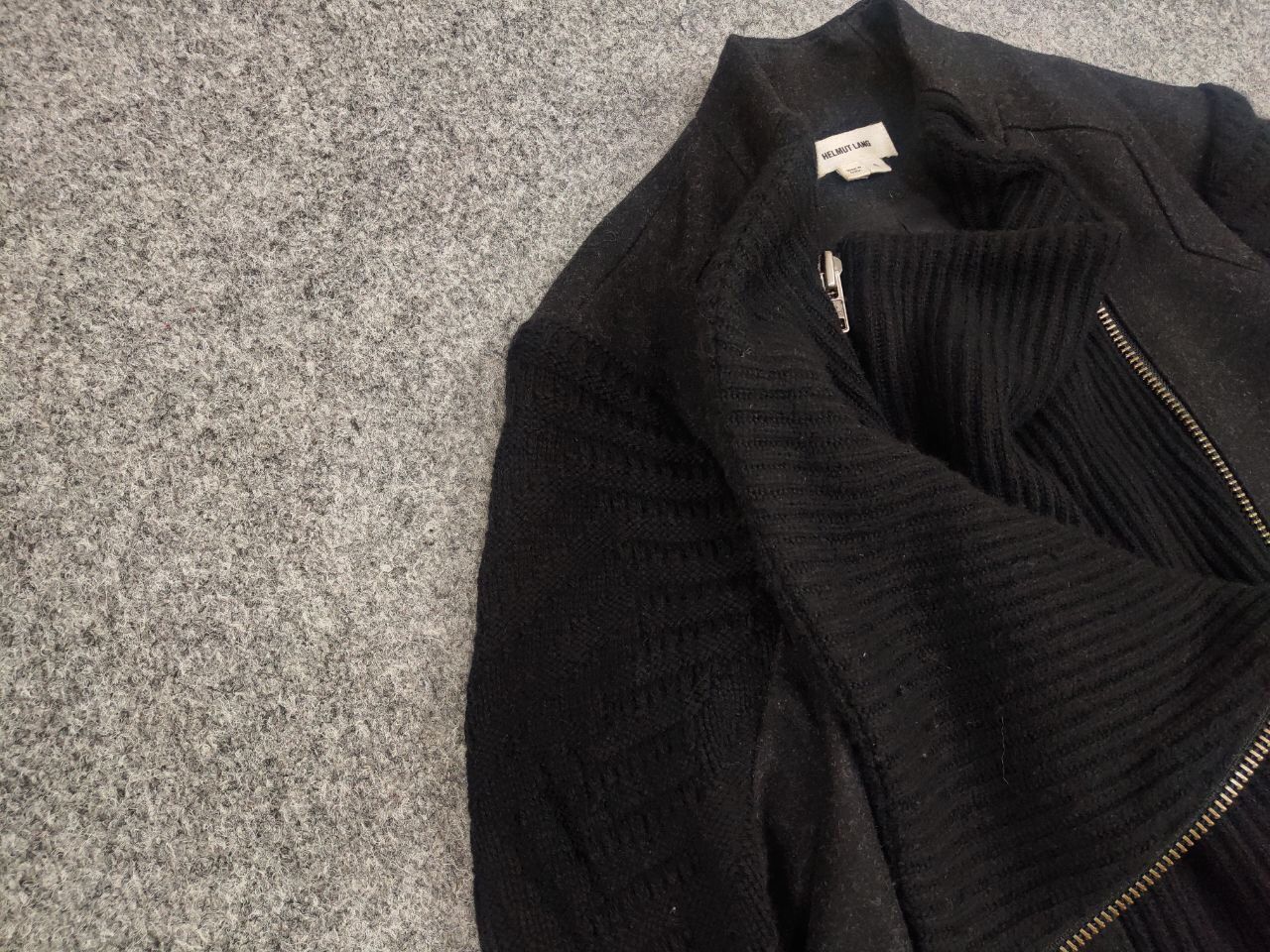 Helmut Lang Helmut Lang Asymmetric combined knit fabric Womens jacket Size S / US 4 / IT 40 - 8 Thumbnail