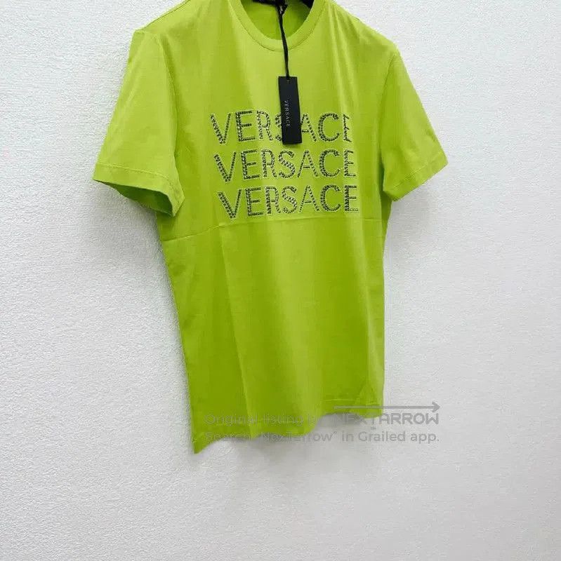 Versace Versace Men's Short Sleeve T-Shirt in Green . Size US S / EU 44-46 / 1 - 2 Thumbnail