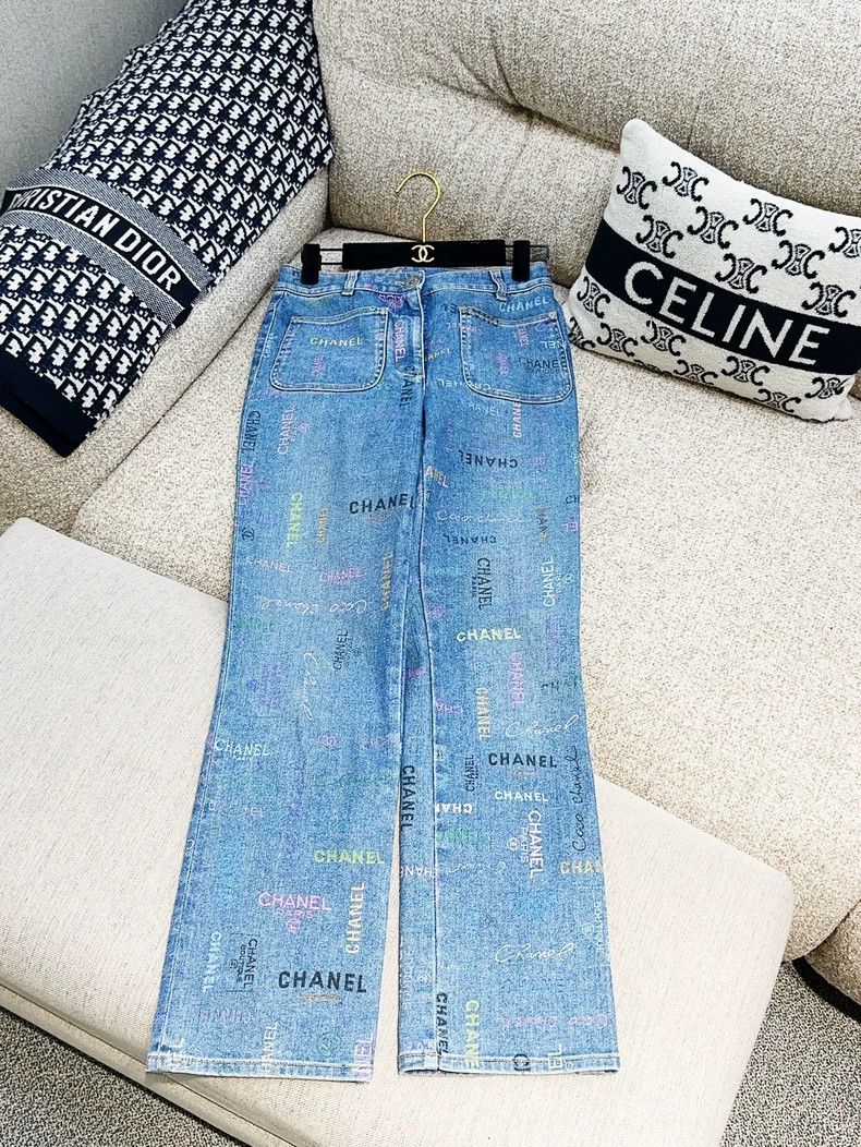 Chanel Chanel 22P spring and summer preview blue color graffiti l Size 24" / US 00 / IT 34 - 3 Thumbnail