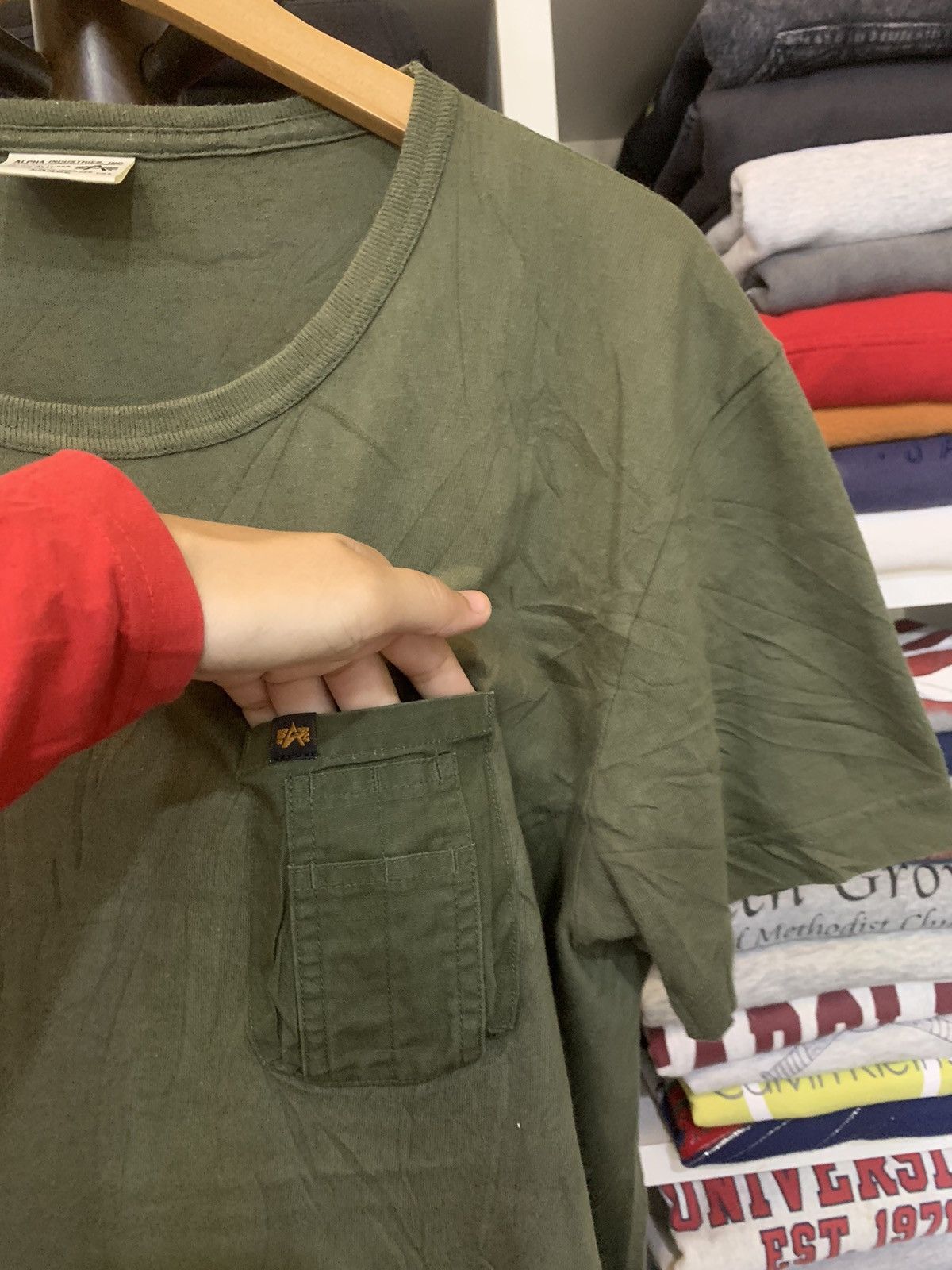 Alpha Industries × Vintage Vintage Alpha Industries Tee Size US L / EU 52-54 / 3 - 6 Thumbnail