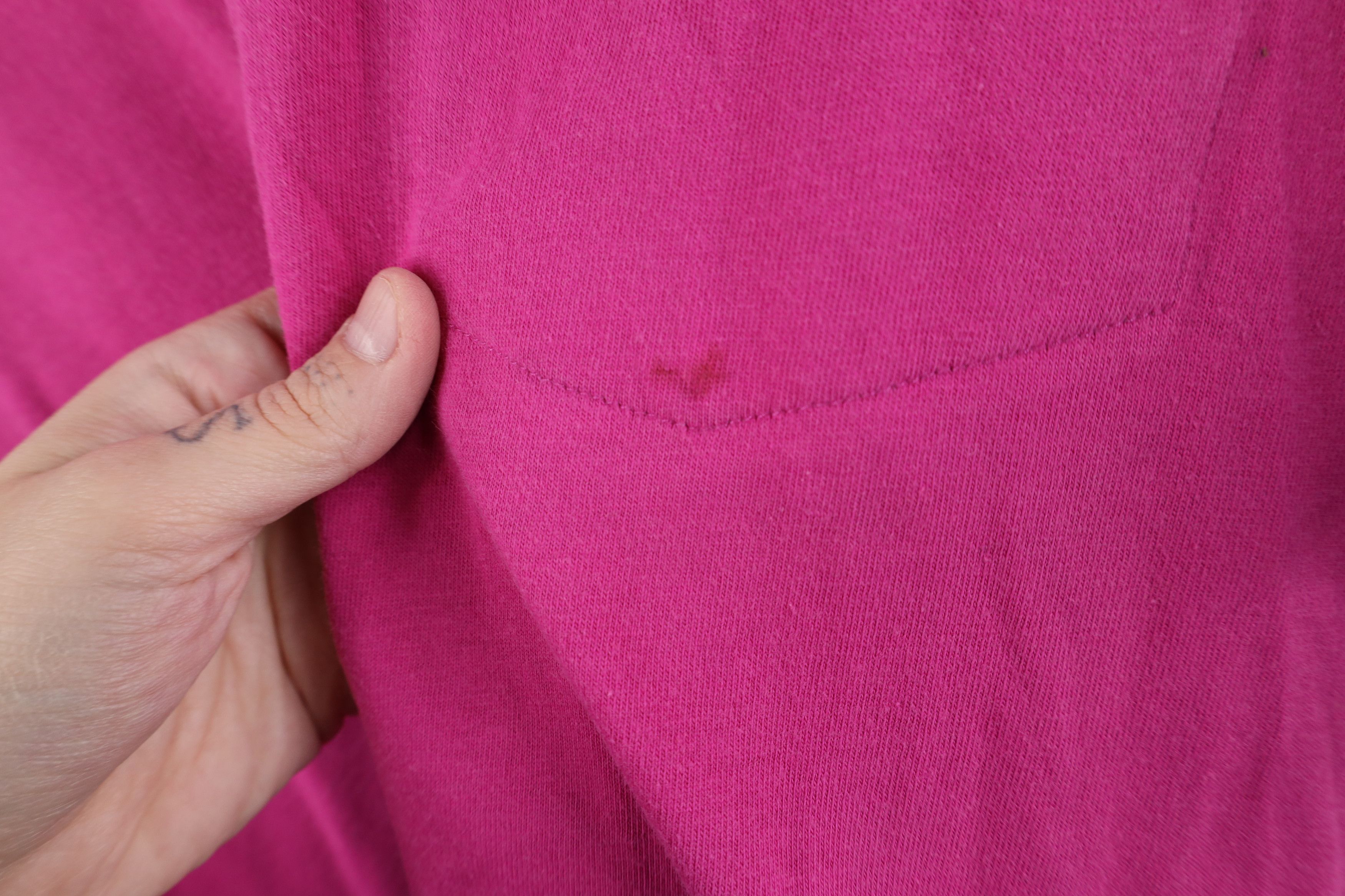Vintage Vintage 90s Streetwear Short Sleeve Pocket T-Shirt Pink Size US XL / EU 56 / 4 - 6 Thumbnail