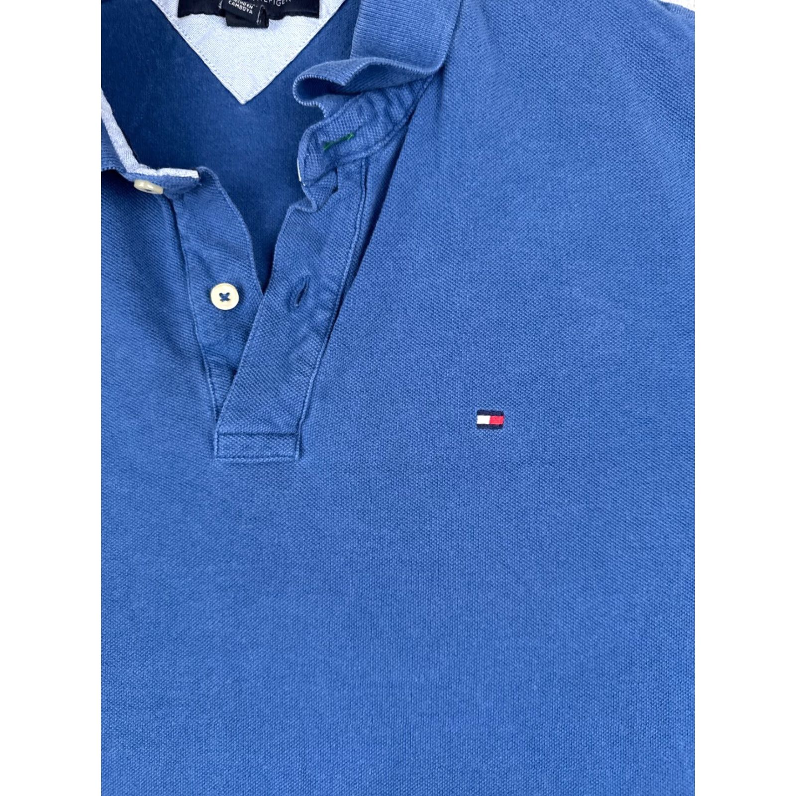 Tommy Hilfiger Tommy Hilfiger Polo Shirt Mens XL Blue 100% Cotton Short Sleeve Embroidered Logo Polo Shirt Modern American Sports Size US XL / EU 56 / 4 - 6 Thumbnail