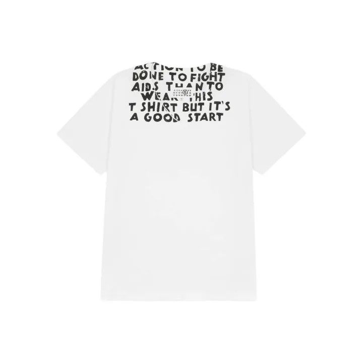 Maison Margiela MM6 Maison Margiela V-Neck Short Sleeve T-Shirt 0079 Size S / US 4 / IT 40 - 1 Thumbnail