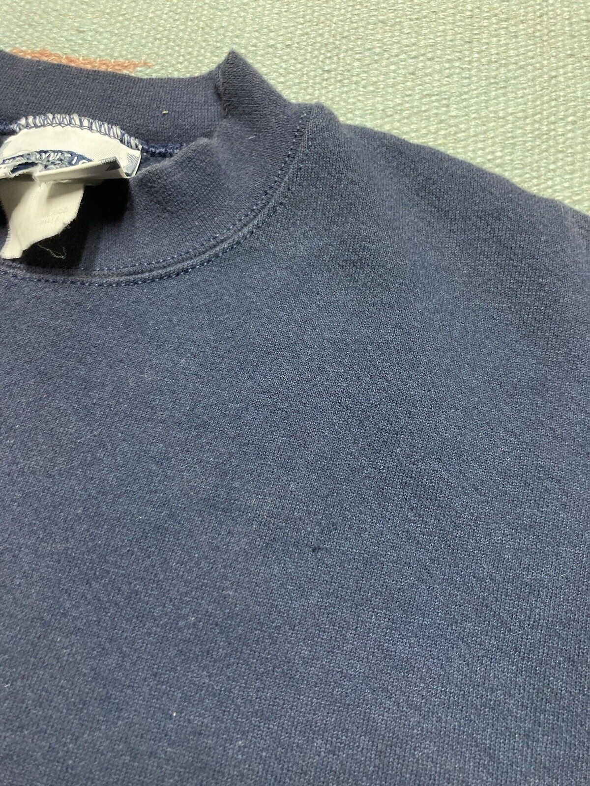 Lee × Vintage VTG 90s sweatshirt blank navy blue lee heavyweight Large Size US L / EU 52-54 / 3 - 5 Thumbnail