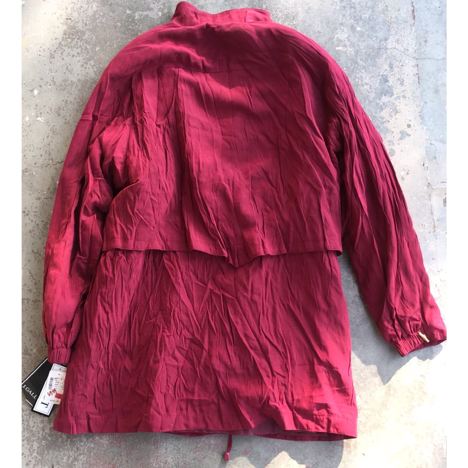 Vintage VINTAGE Z Gallery Coat Jacket Cranberry Style 011924 Sz L NWT Retail 40 Jacket Womens Red 90s Style Zip Out Liner Size L / US 10 / IT 46 - 3 Thumbnail