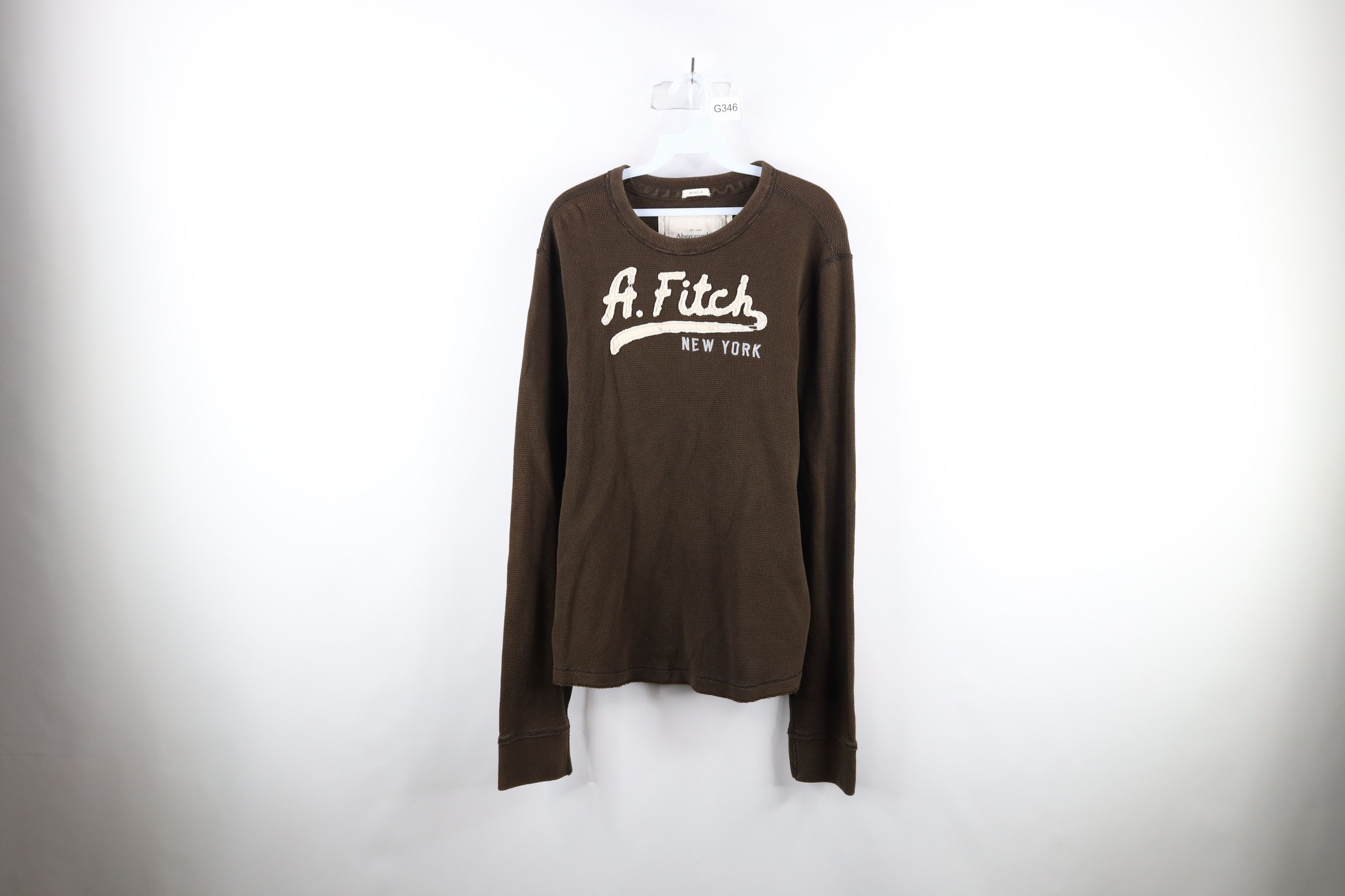 Abercrombie & Fitch Vintage Abercrombie & Fitch Out Thermal Waffle Knit T-Shirt Size US L / EU 52-54 / 3 - 1 Thumbnail