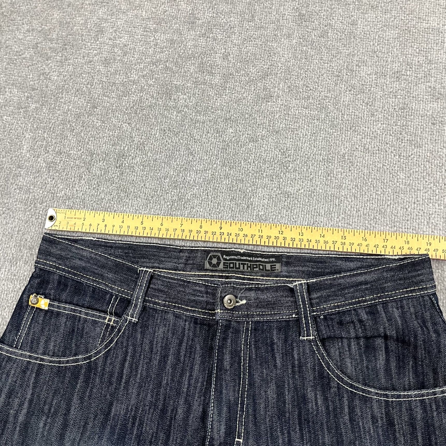 Southpole VINTAGE Southpole Jeans Men 36x32 Denim Wide-Leg Grunge Retro Y2K 5-Pocket Blue Men Size US 36 / EU 52 - 5 Thumbnail