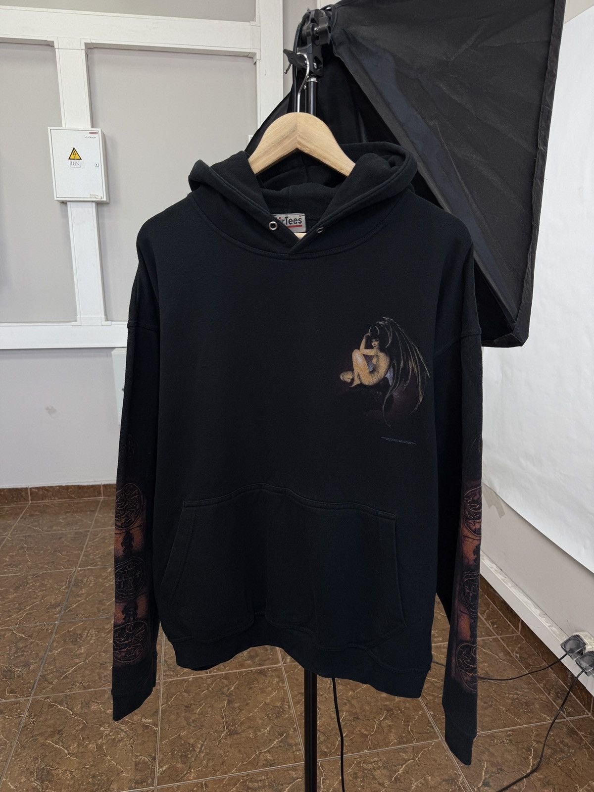 Band Tees 🇬🇧 Vintage 2000 Cradle Of Filth Sin Deep Hoodie Extreme Metal Size US XL / EU 56 / 4 - 2 Thumbnail