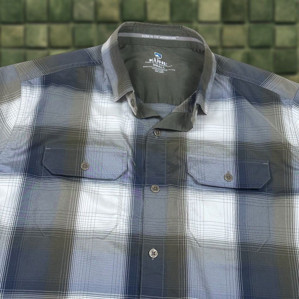 Vintage Kuhl Shirt Mens Small Green Plaid Button-Up Pearl Snap Outdoor Hiking Size US S / EU 44-46 / 1 - 1 Thumbnail