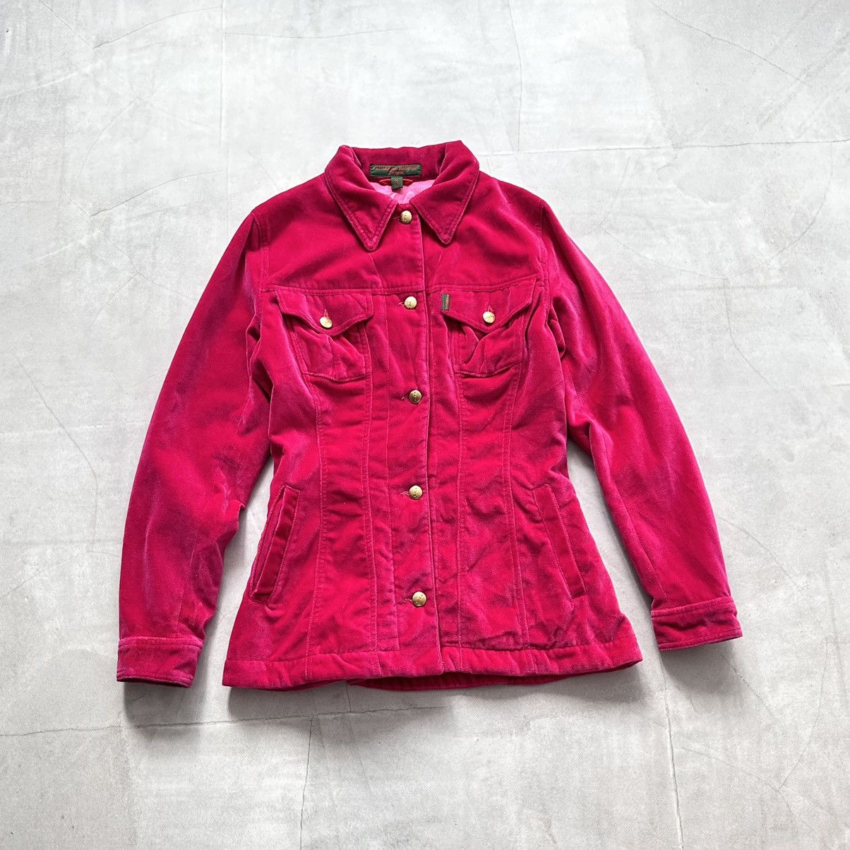 Katharine Hamnett London 90s Katharine Hamnett Vintage Velour Jacket Plein Sud Vibe Size M / US 6-8 / IT 42-44 - 1 Thumbnail