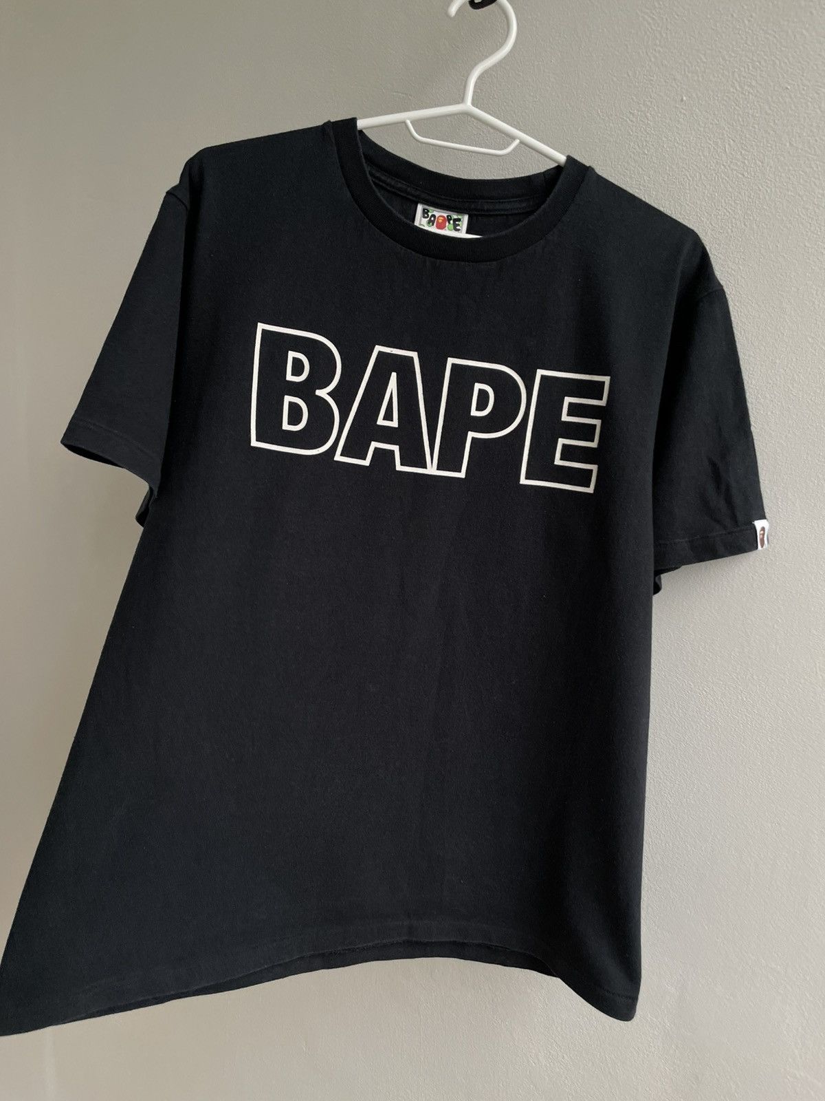 Bape Bape A Bathing Ape Black Big Logo Classic T-shirt Tee Luxury Size US M / EU 48-50 / 2 - 9 Thumbnail