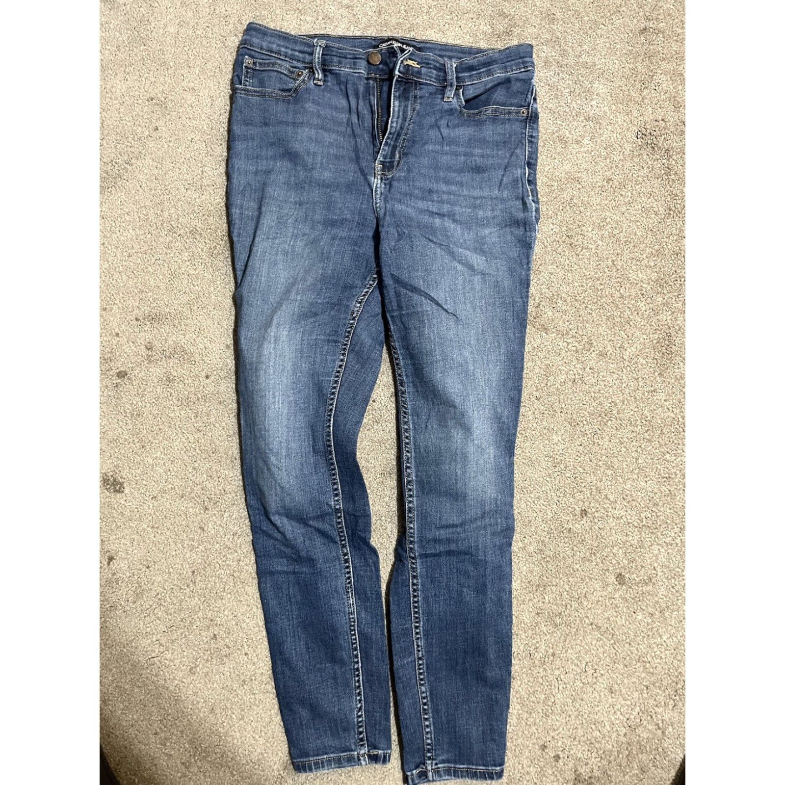 Calvin Klein **Calvin Klein Womens Dark Wash 10/30 Skinny Jeans** User: **Calvin Klein Women's Dark Wash 10/30 Skinny Jeans** Size 32" / US 10 / IT 46 - 3 Thumbnail