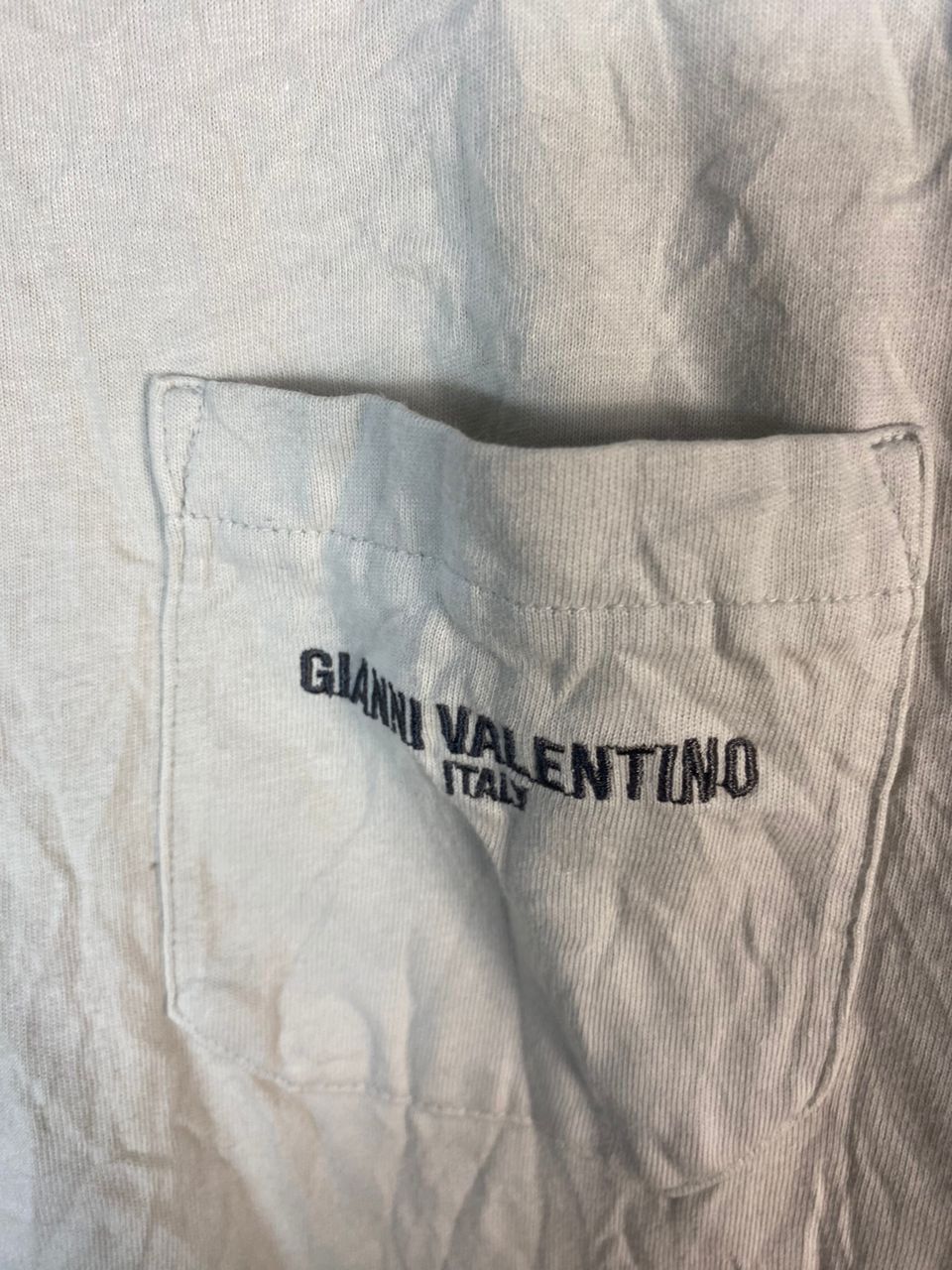Japanese Brand Gianni Valentino backhit single pocket tshirt Size US L / EU 52-54 / 3 - 4 Thumbnail