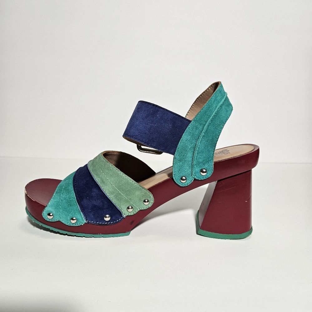 John Fluevog John Fluevog Summer of Love Dashuri Suede Clog Sandals Size US 9 / IT 39 - 2 Thumbnail