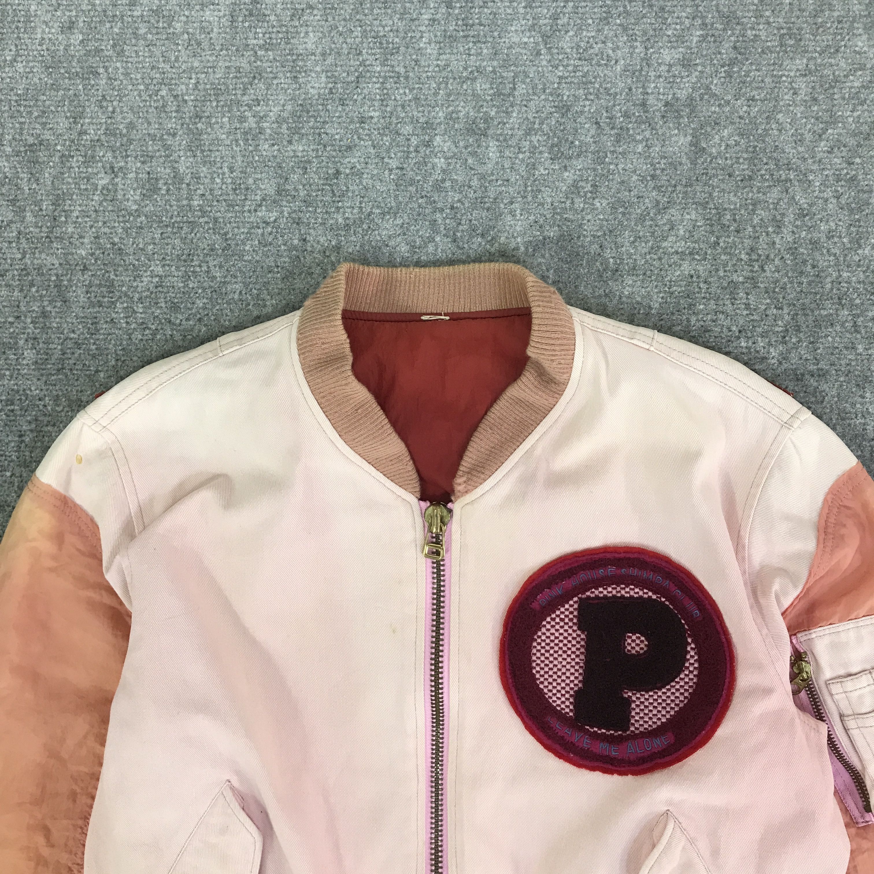 Pink House PINK HOUSE DISTRESSED BOMBER JACKET K104B7 Size US M / EU 48-50 / 2 - 3 Thumbnail