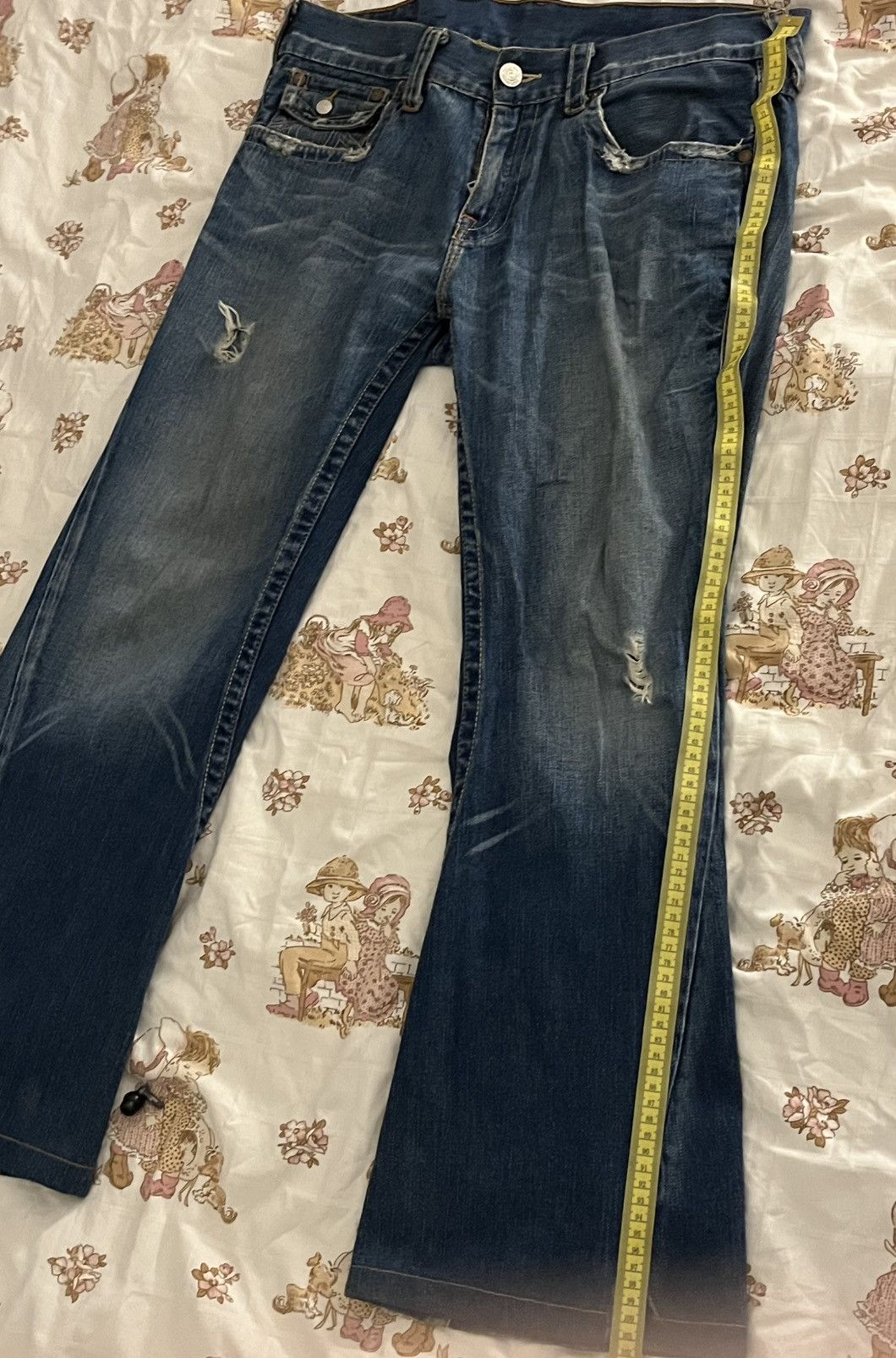 True Religion Vintage „Joey“ Flared Denim Size US 34 / EU 50 - 11 Thumbnail