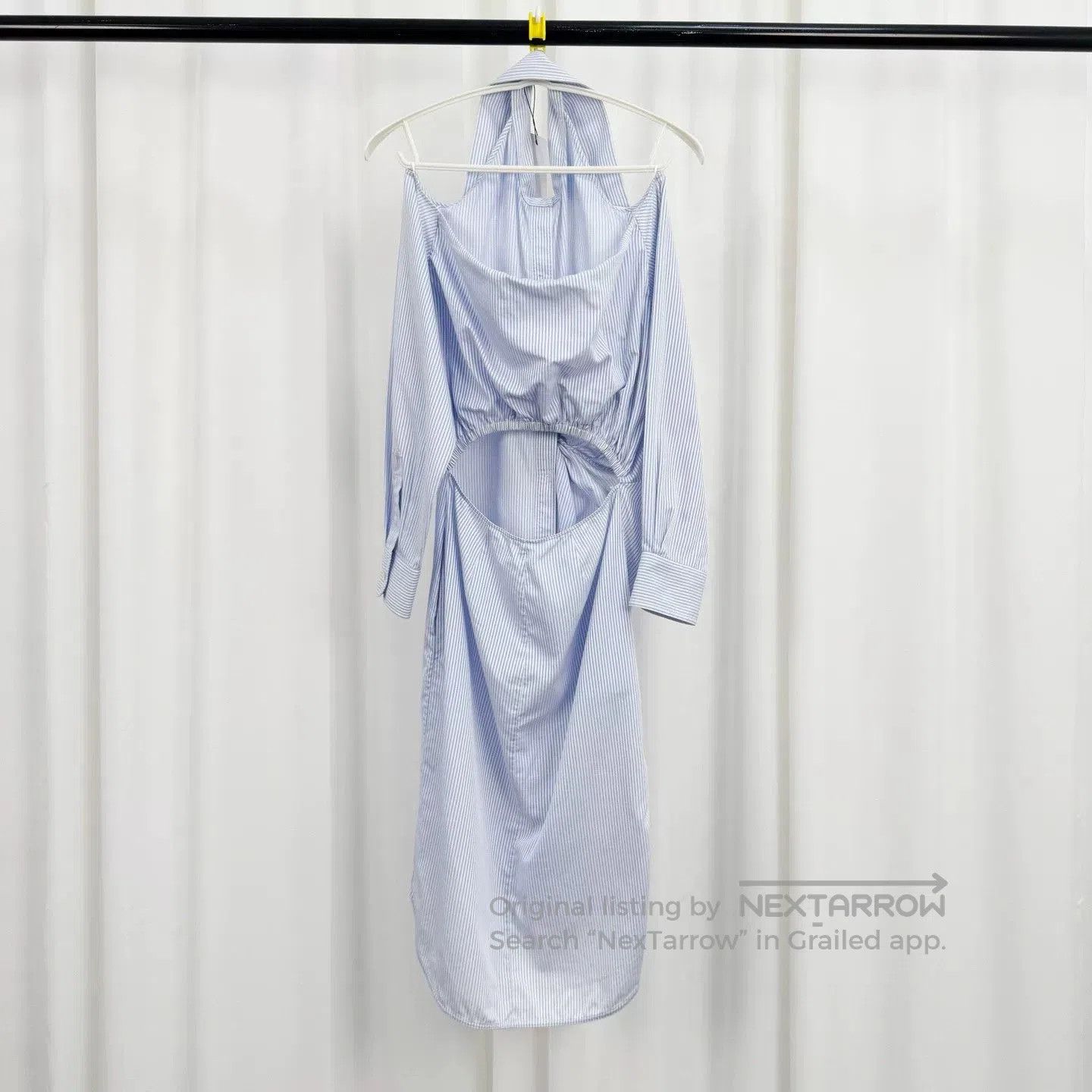 Dior dior irregular striped backless shirt dress. Size US S / EU 44-46 / 1 - 2 Thumbnail