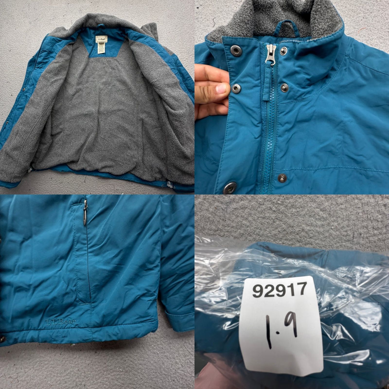 Vintage LL Bean GBP9 Fleece Lined Full Zip Jacket Womens Small Snap Blue Pockets Shirt? Size S / US 4 / IT 40 - 8 Thumbnail