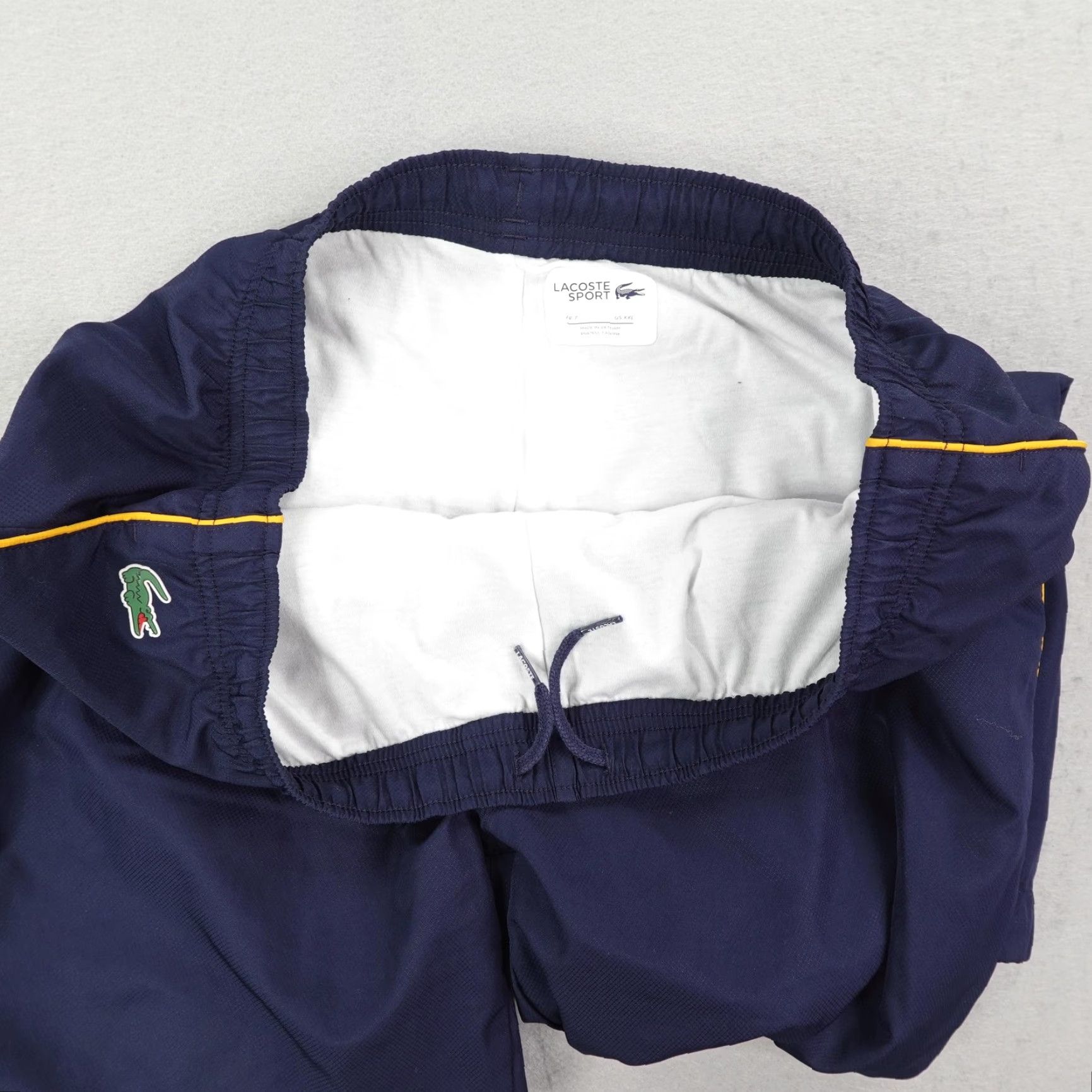 Lacoste Lacoste Sport Pants Mens 2XL Blue Lined Windbreaker Track Joggers Ankle Zip Croc Size US 39 - 5 Thumbnail