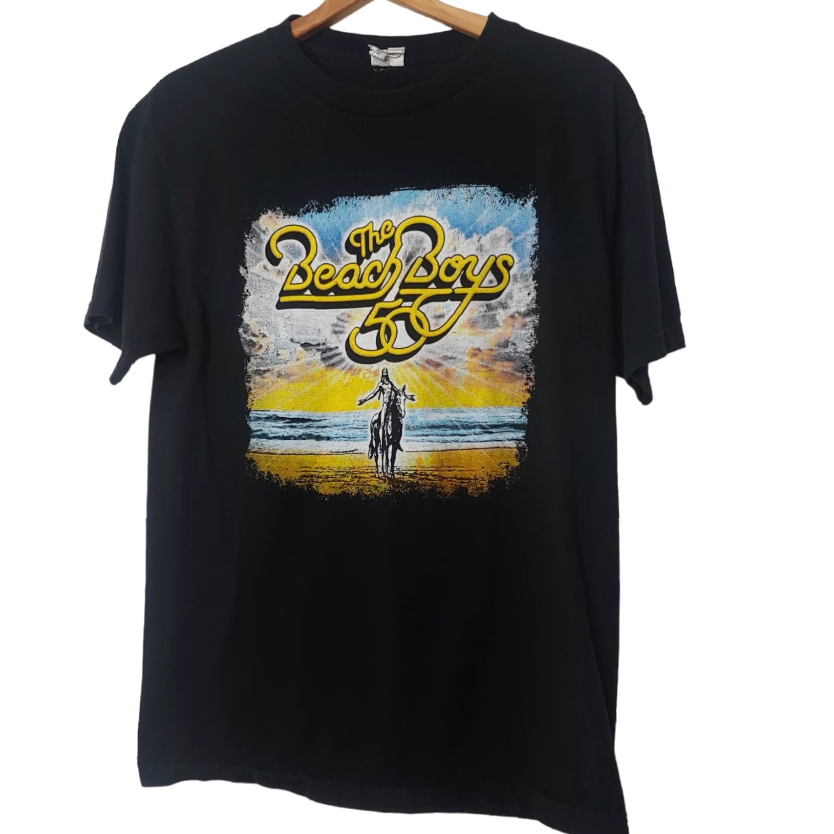 Vintage Beach Boys Concert T-Shirt Medium Black 50th Reunion Tour 2012 Graphic Mens Size US M / EU 48-50 / 2 - 2 Thumbnail