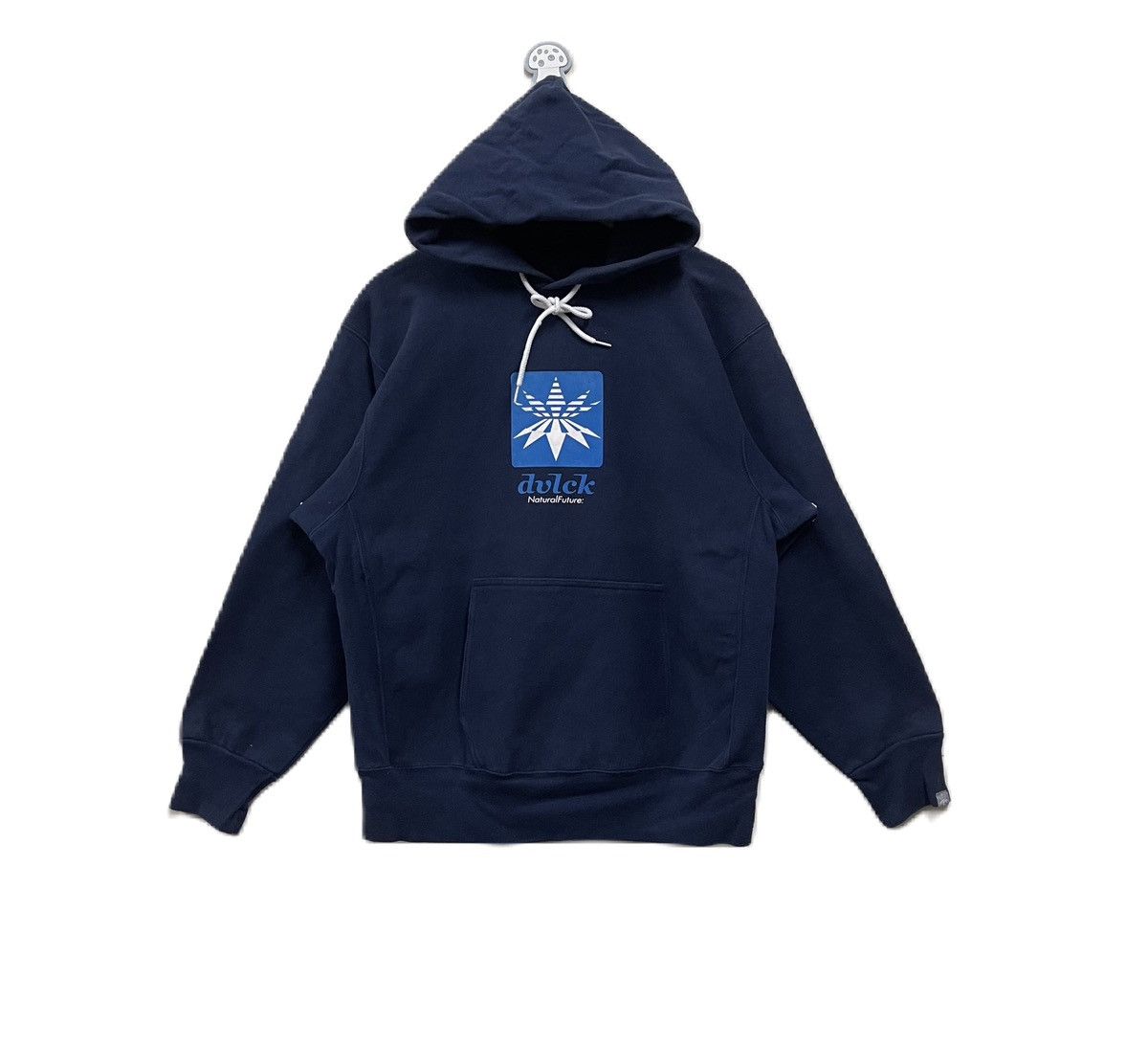 image of Vintage Devilock Hoodie Pullover in Navy Blue, Men's (Size Large)