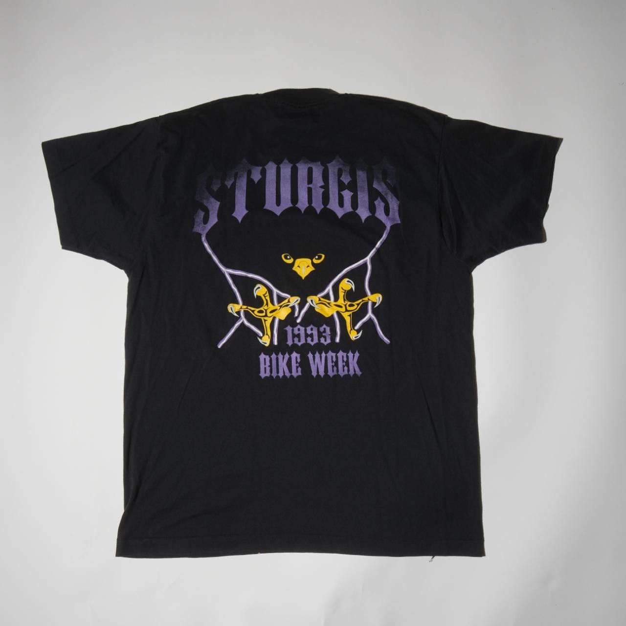 Other Vintage Biker Sturgis '93 Bike Week T-Shirt Size US XL / EU 56 / 4 - 5 Thumbnail