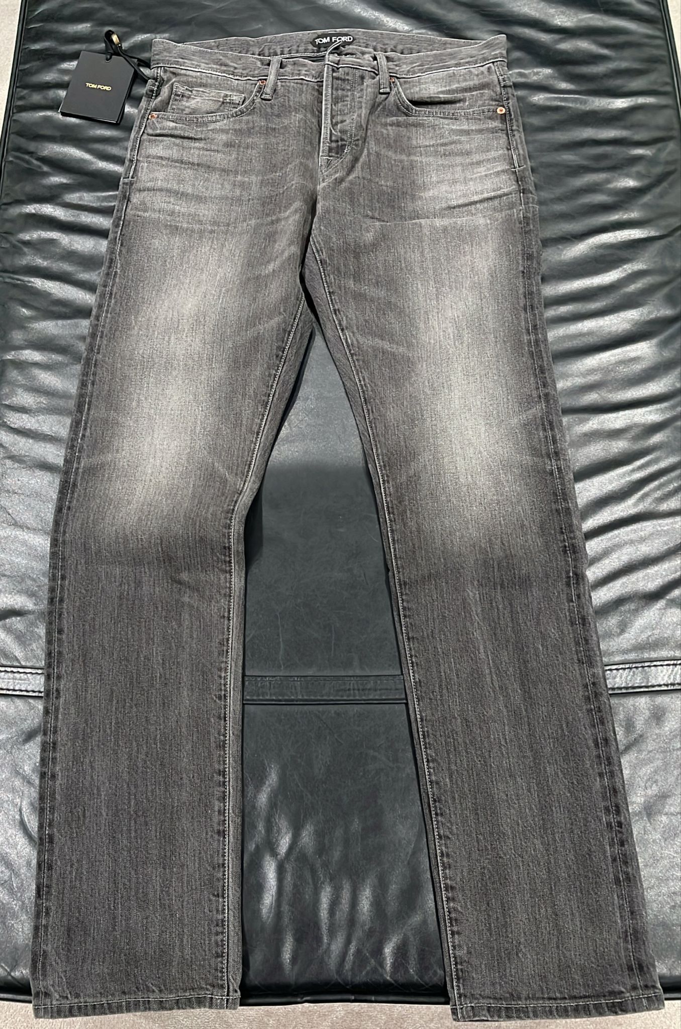 Tom Ford o1loc1c0126 DPS001 Slim Fit Denim in Grey Size US 33 - 1 Thumbnail