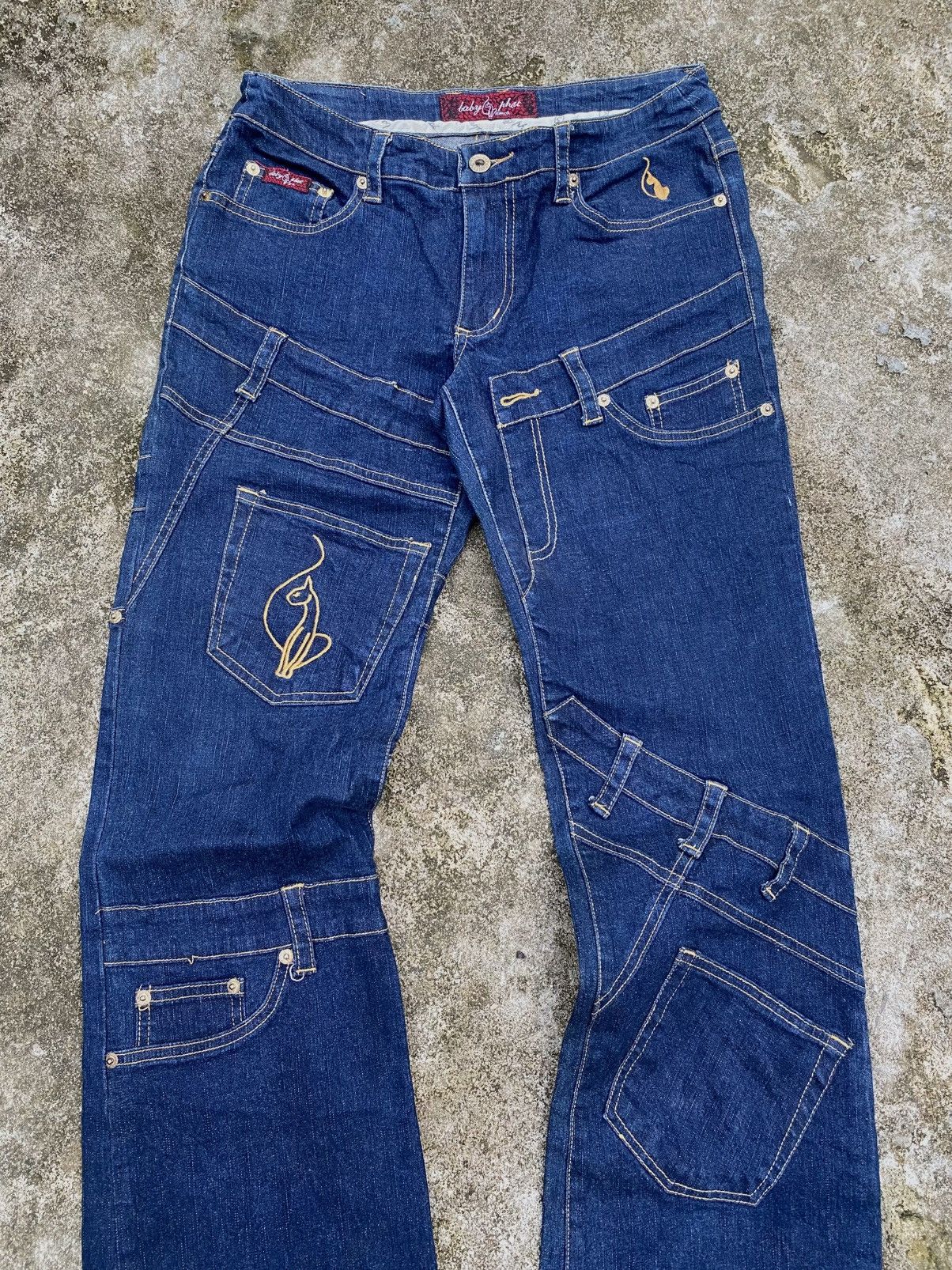 If Six Was Nine BABY PHAT FLARED JEANS Size 30" / US 8 / IT 44 - 2 Thumbnail