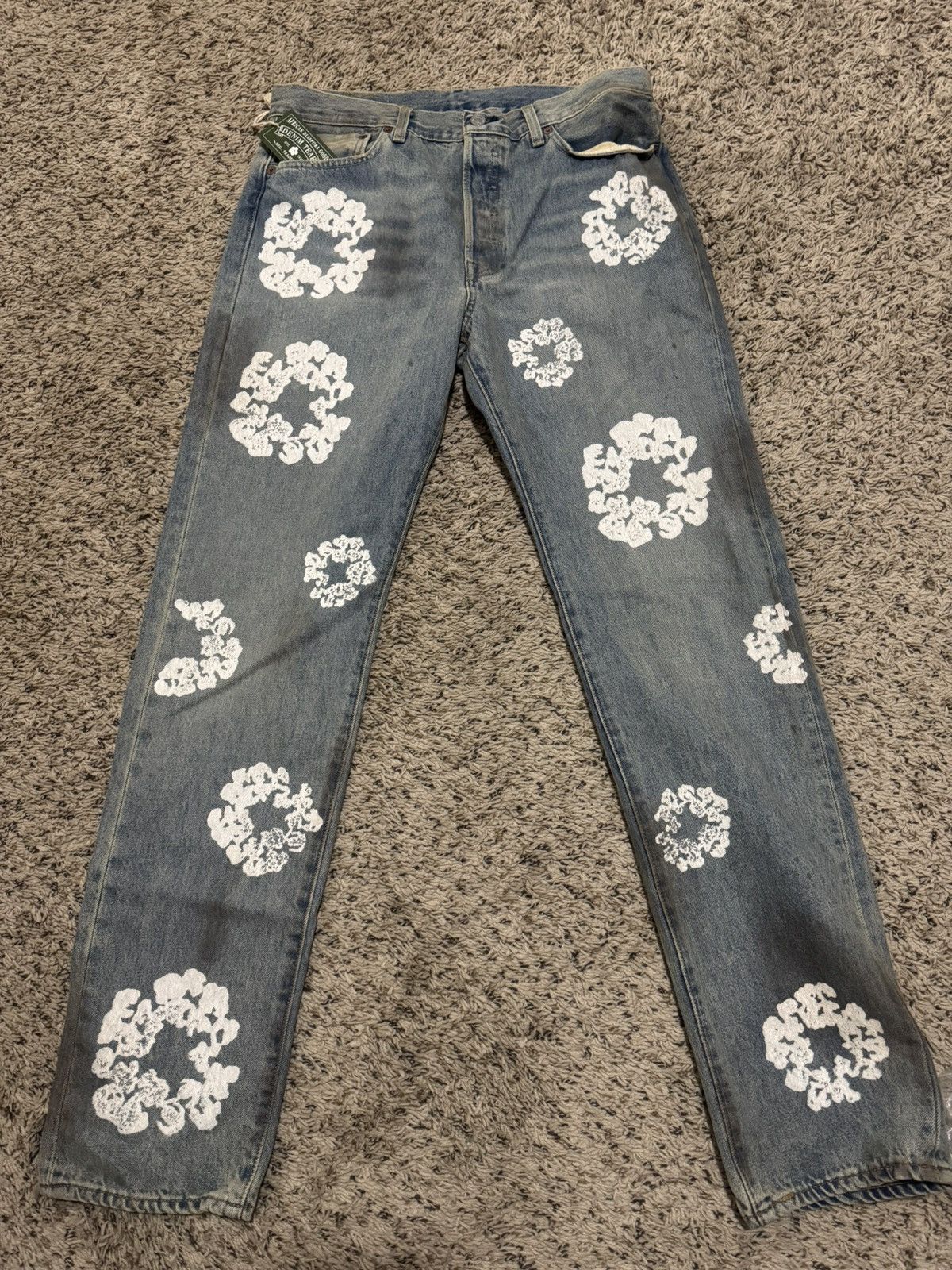 DENIM TEARS DENIM TEARS JEANS (Dirty Wash) size 34 | Grailed