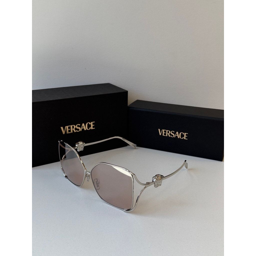 Versace NEW Versace VE2288 Silver Pink Mirror Medusa Sunglasses Size ONE SIZE - 2 Thumbnail