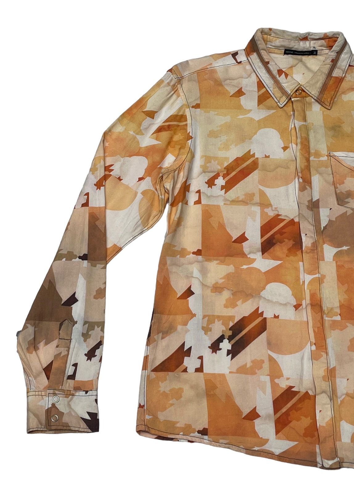 Designer × Marithe + Francois Girbaud × Vintage Vintage Marithe Francois Girbaud Full Print Shirt 1990s Size US M / EU 48-50 / 2 - 5 Thumbnail