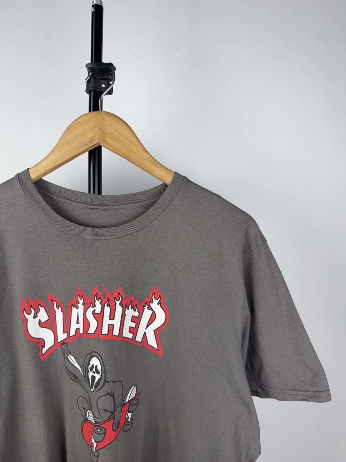 Band Tees 00s Slasher Skateboard Tee Funny Ghostface Parody Graphic Size US L / EU 52-54 / 3 - 2 Thumbnail
