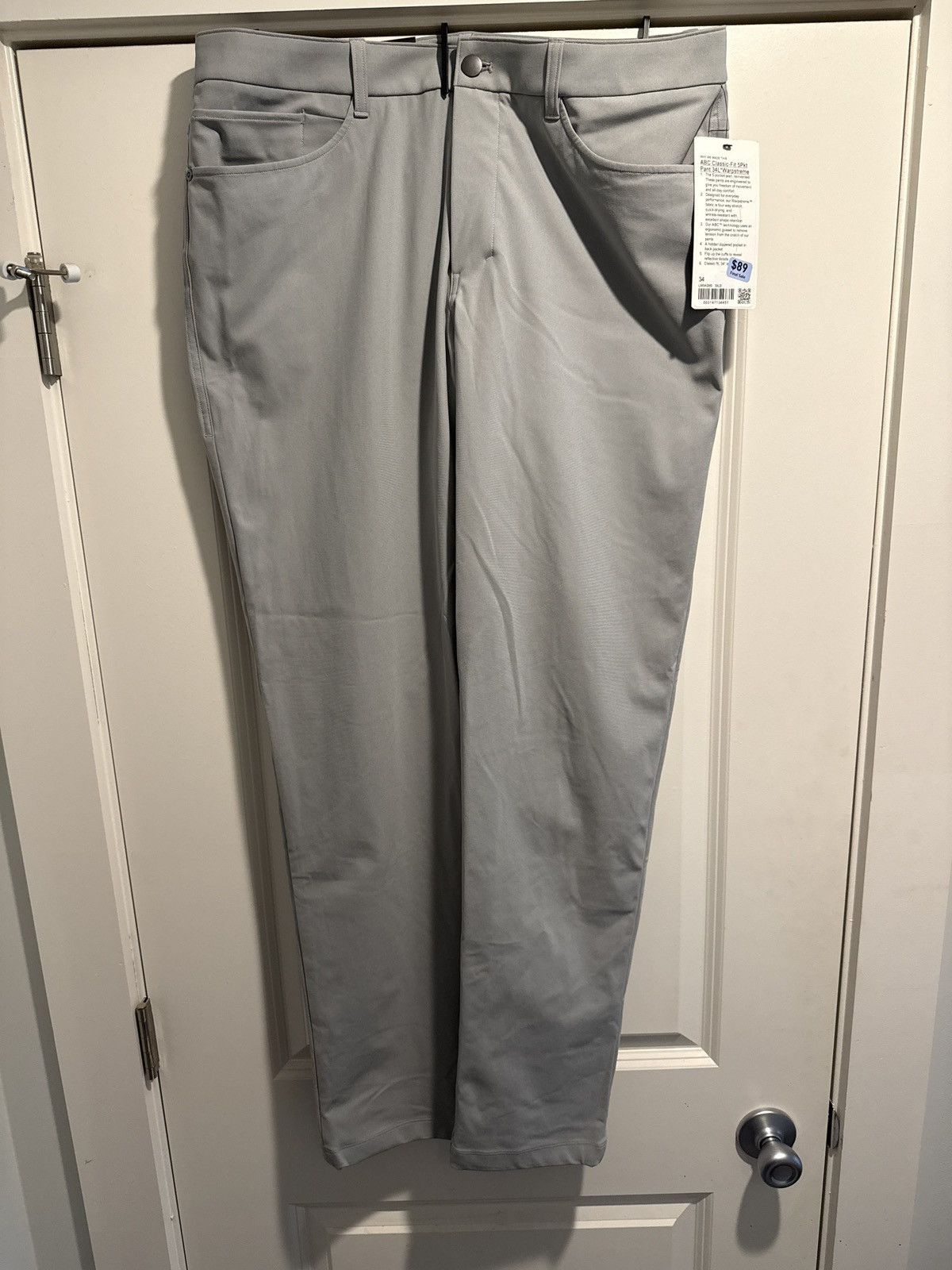 Lululemon NWT Lululemon ABC Classic Fit 5pkt Pant 34L Warpstreme Size US 34 / EU 50 - 1 Thumbnail
