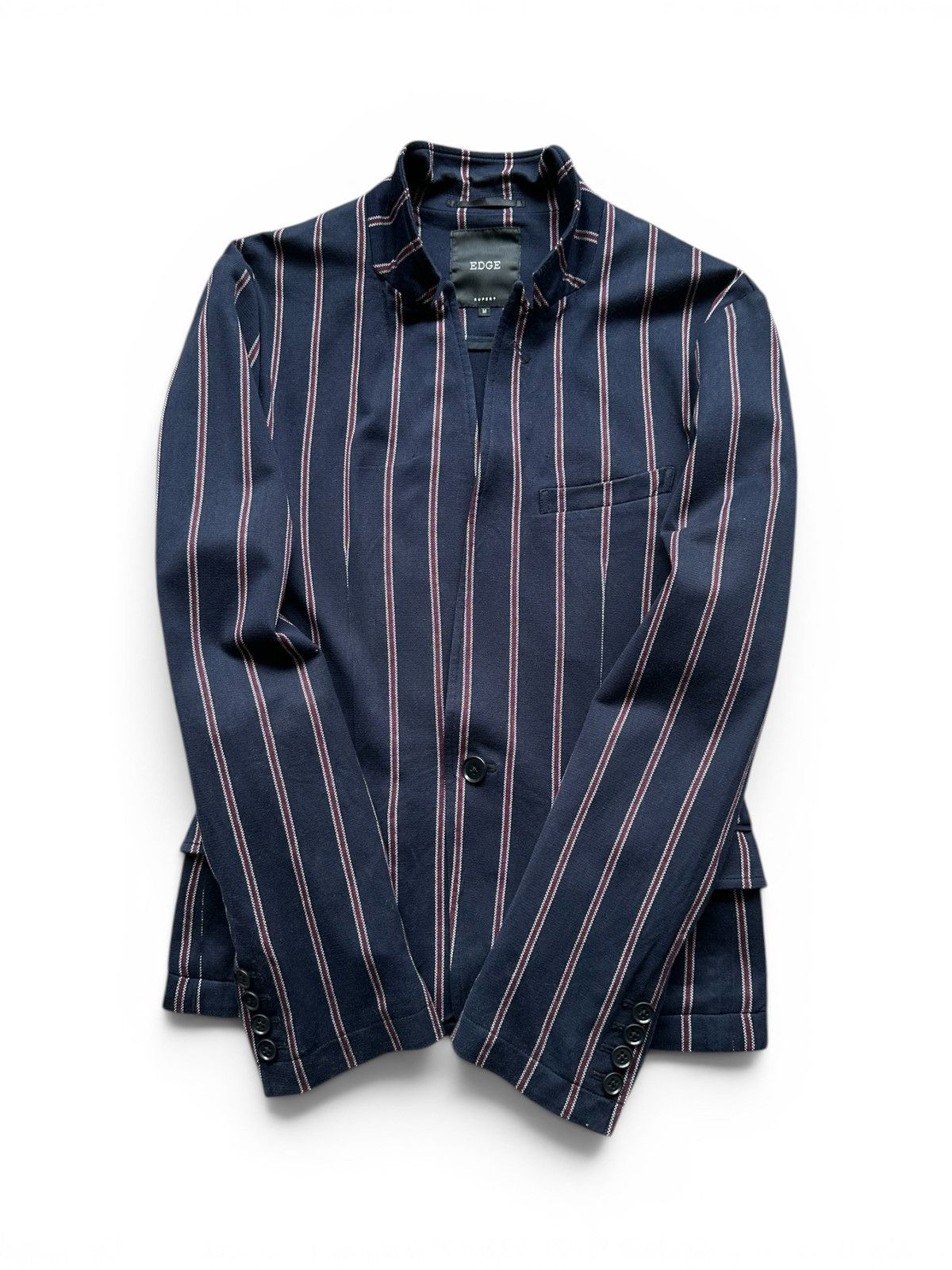 If Six Was Nine 2010's EDGE Rupert Japan pinstripe Vkei blazer Size US M / EU 48-50 / 2 - 5 Thumbnail