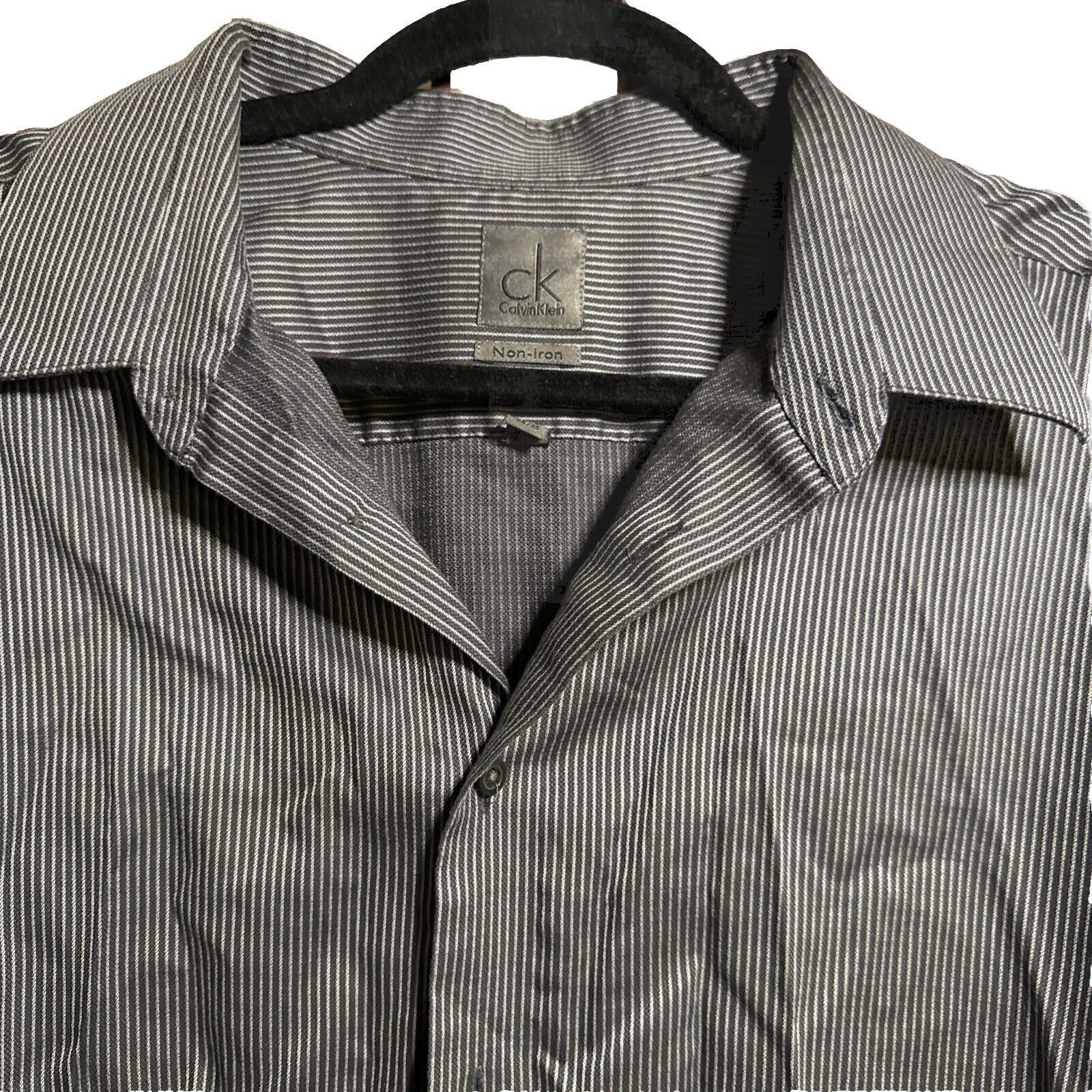 Calvin Klein Calvin Klein Premium Mens Button Down Shirt Blue No Iron Siz Size US L / EU 52-54 / 3 - 5 Thumbnail