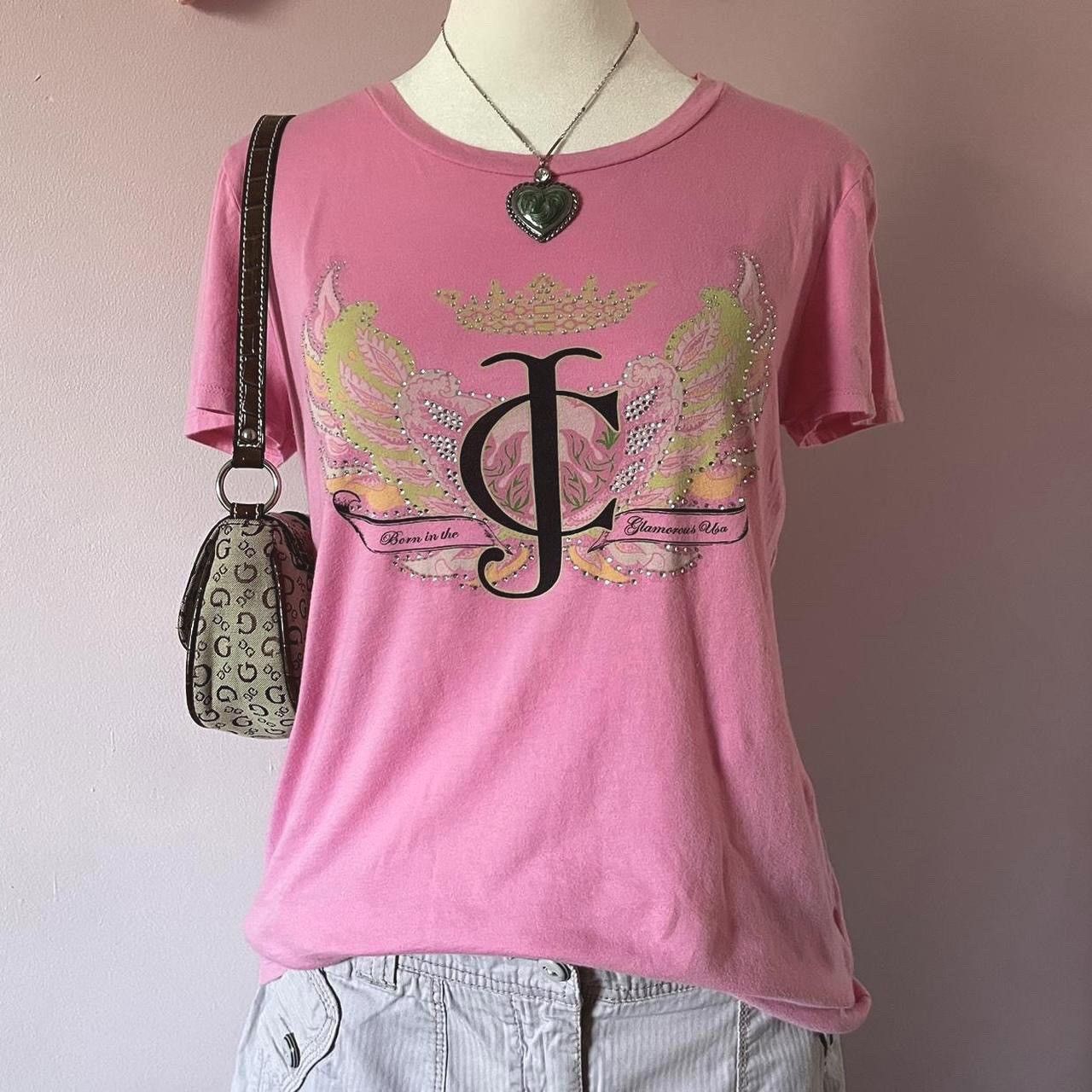 Vintage Juicy Couture Bedazzled T-Shirt | Grailed
