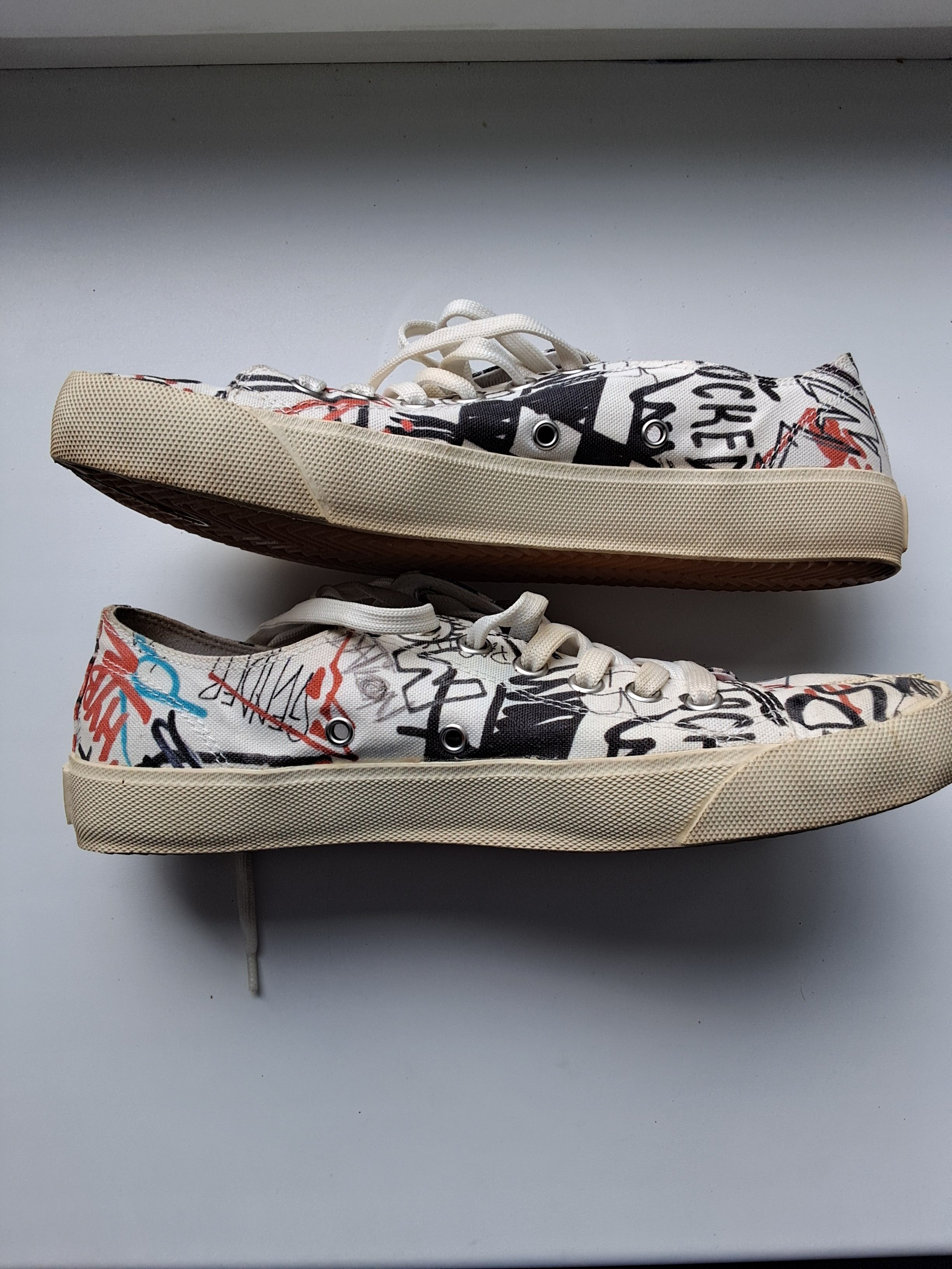 Maison Margiela Maison MargielaLow Top Sneakers«Graffiti Print»Rare Archives Size US 9 / EU 42 - 8 Thumbnail
