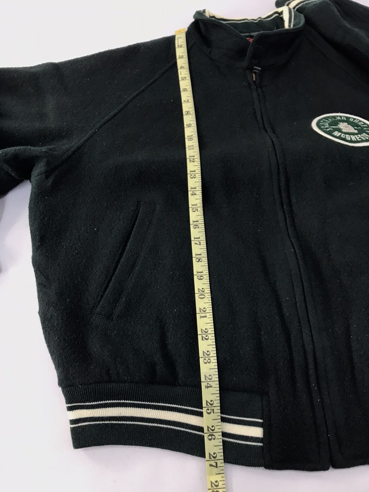 McGregor McGregor Varsity Jacket Wool Sleeve Quilted Padded Inner Size US L / EU 52-54 / 3 - 11 Thumbnail