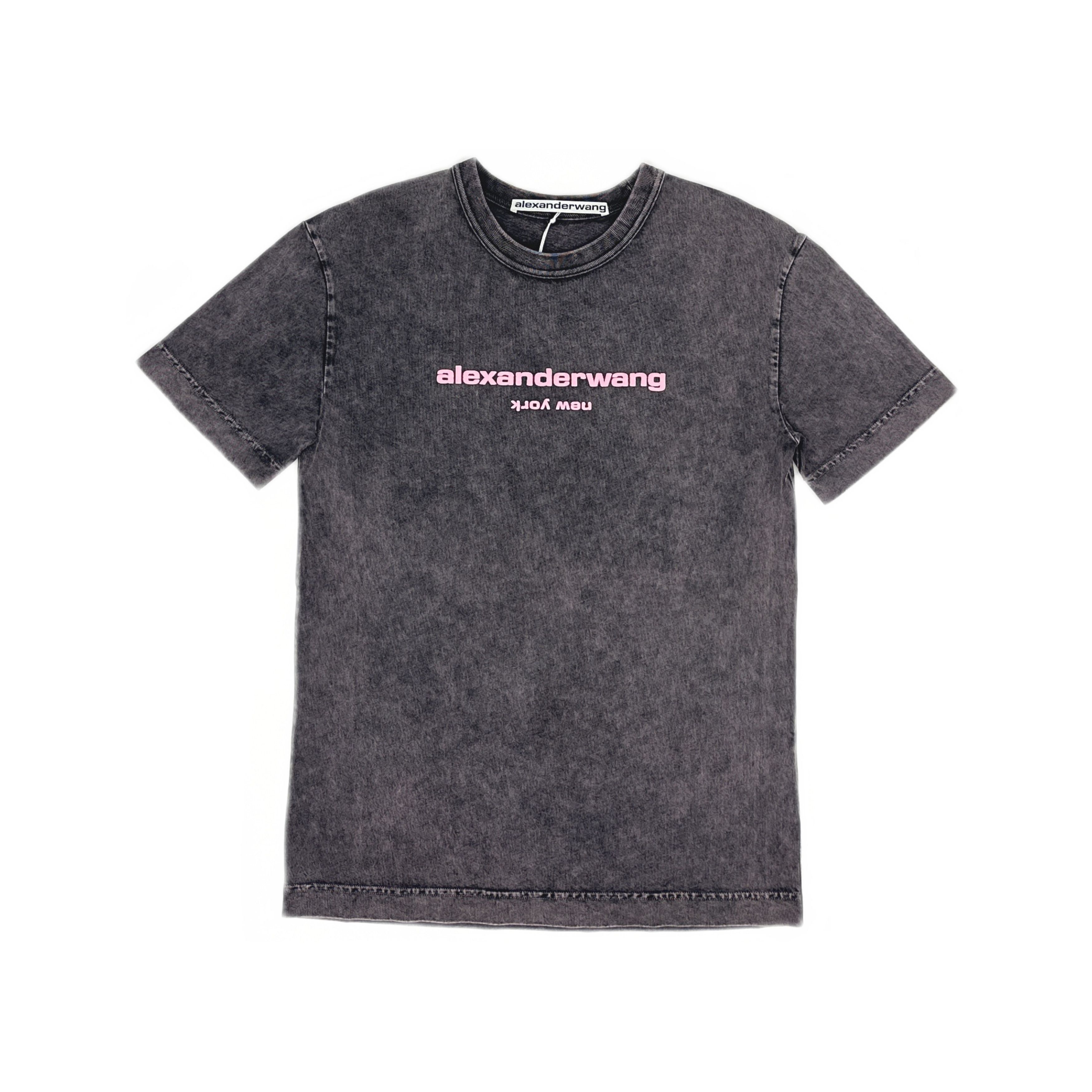Alexander Wang Alexander Wang Acid Wash Logo T-Shirt Size XXS Size US XXS / EU 40 - 1 Thumbnail