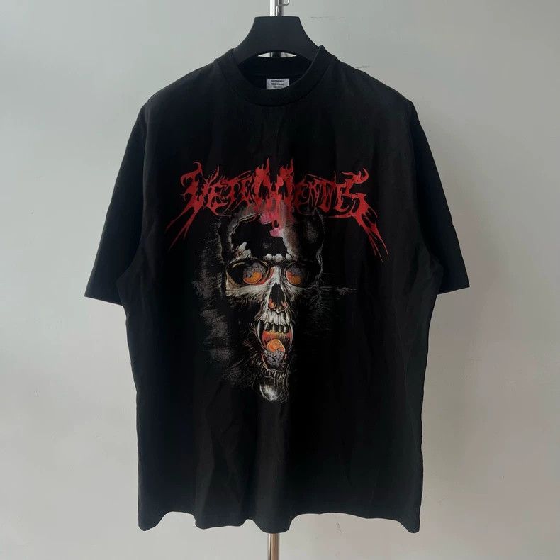 Vetements VETEMENTS Black Skull Graphic T-shirt - dmc Size US S / EU 44-46 / 1 - 1 Thumbnail