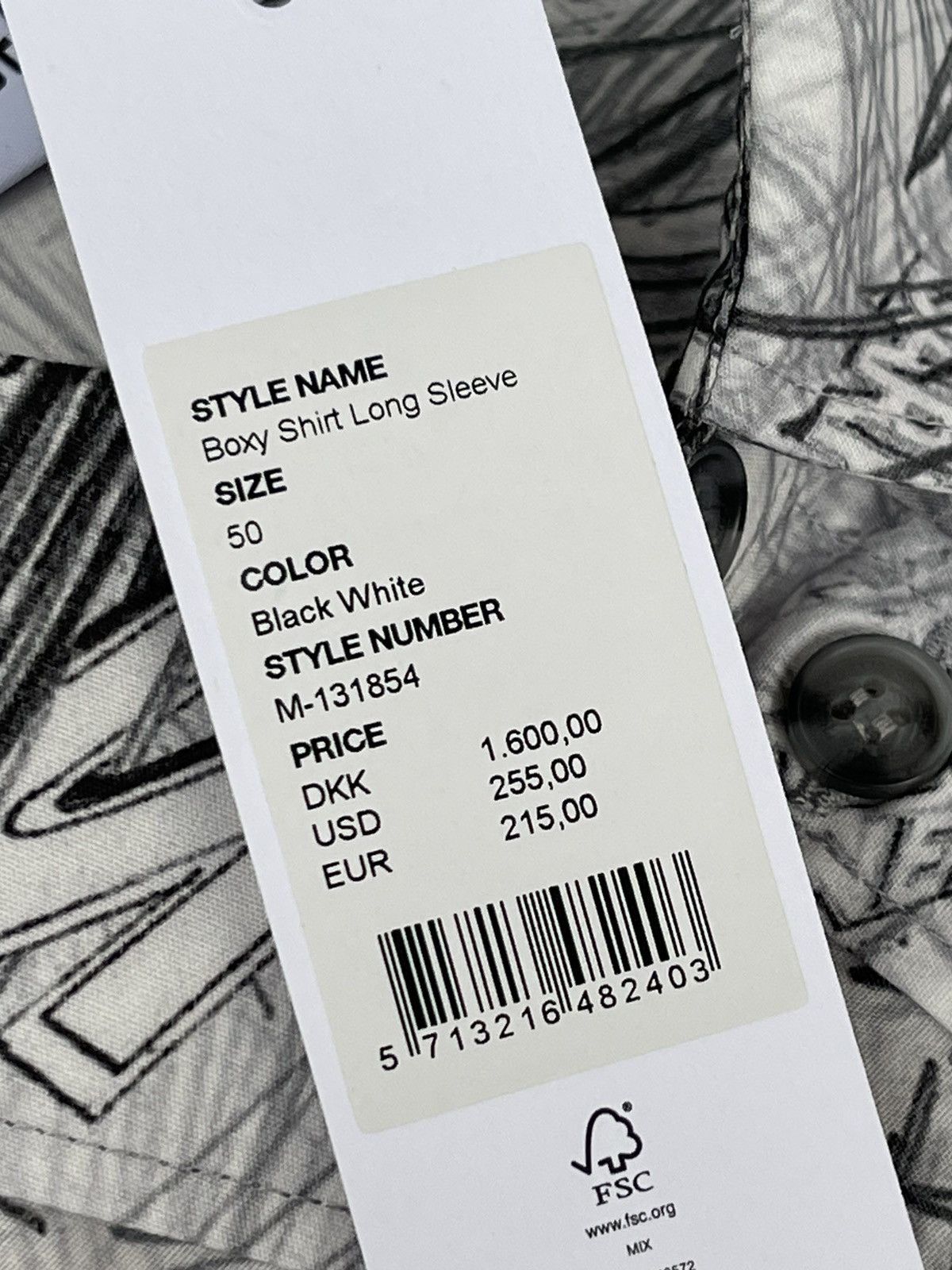 Han Kjobenhavn !DS! FW22 Han Kjobenhavn "Master Of Darkness" Shirt Size US M / EU 48-50 / 2 - 22 Thumbnail