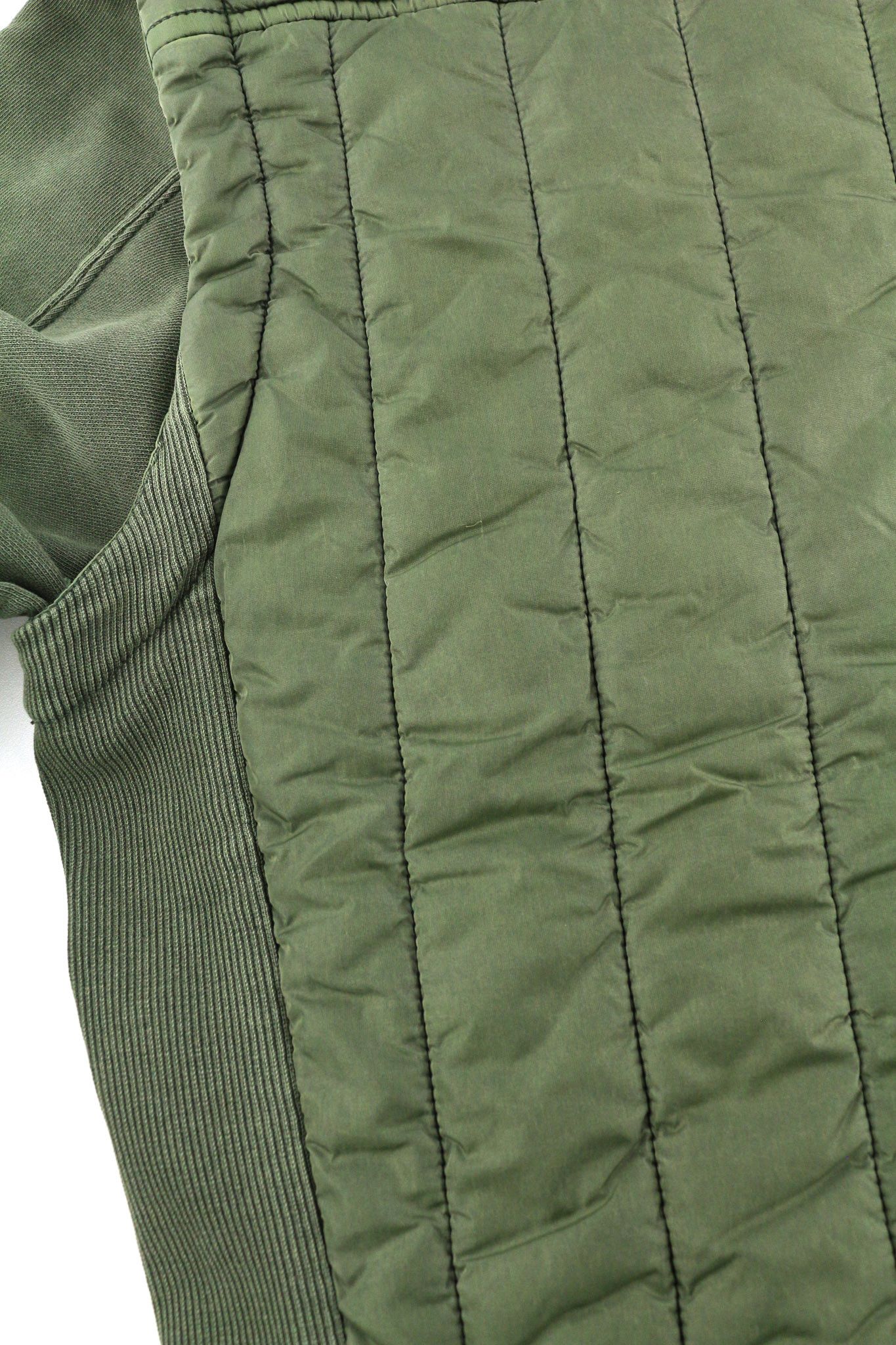 Diesel S-HOLTY L Green Quilted Crew Logo Sweatshirt 40121 Size US L / EU 52-54 / 3 - 16 Thumbnail