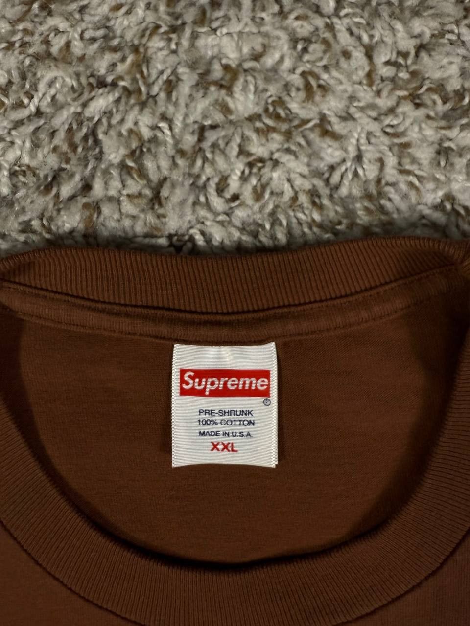 Supreme Supreme Braces Tee Brown Size US XXL / EU 58 / 5 - 6 Thumbnail