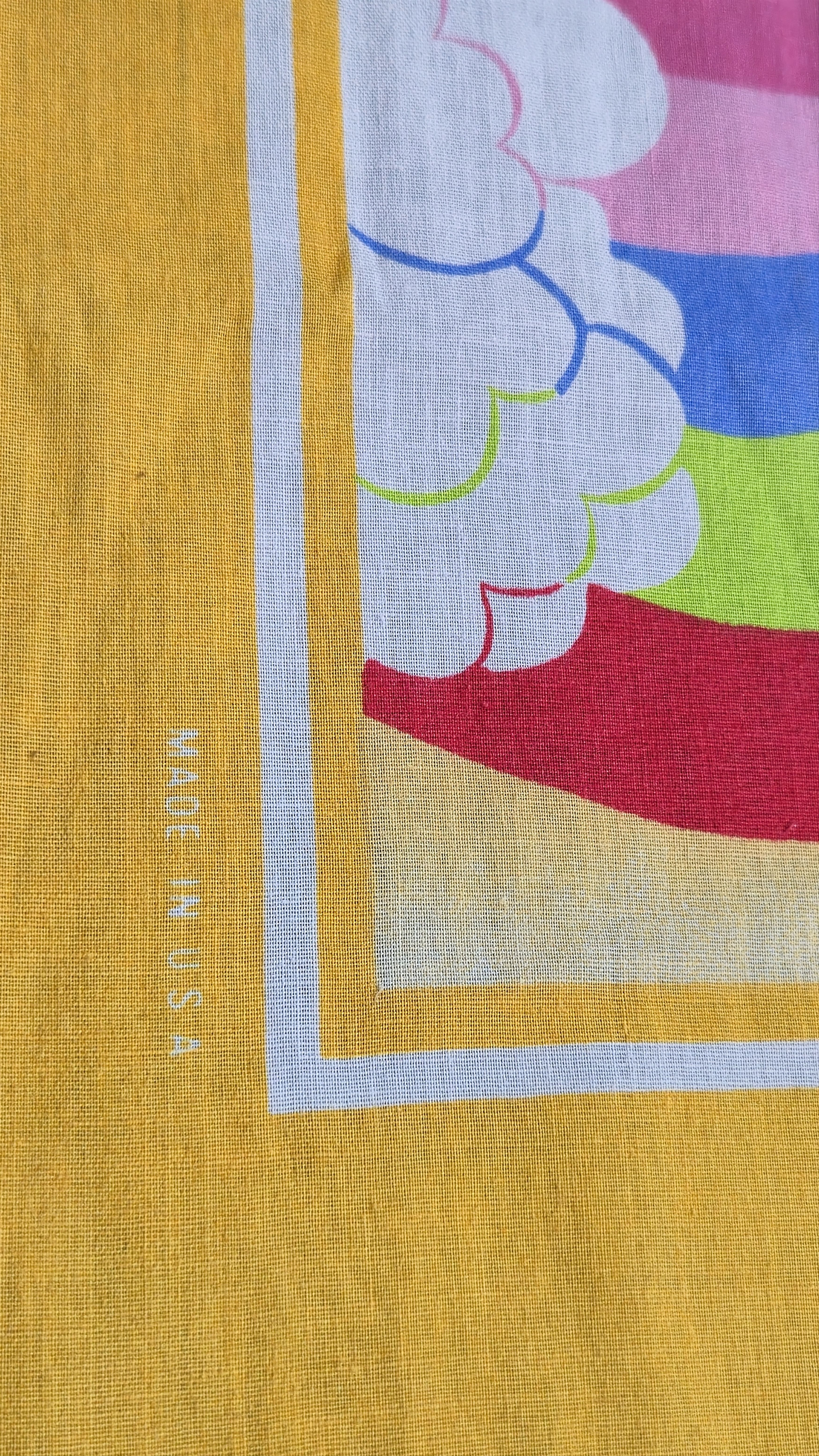 Vintage Vintage 80s/90s Unicorn Rainbow Made Usa Poly/Cotton Bandana Size ONE SIZE - 3 Thumbnail