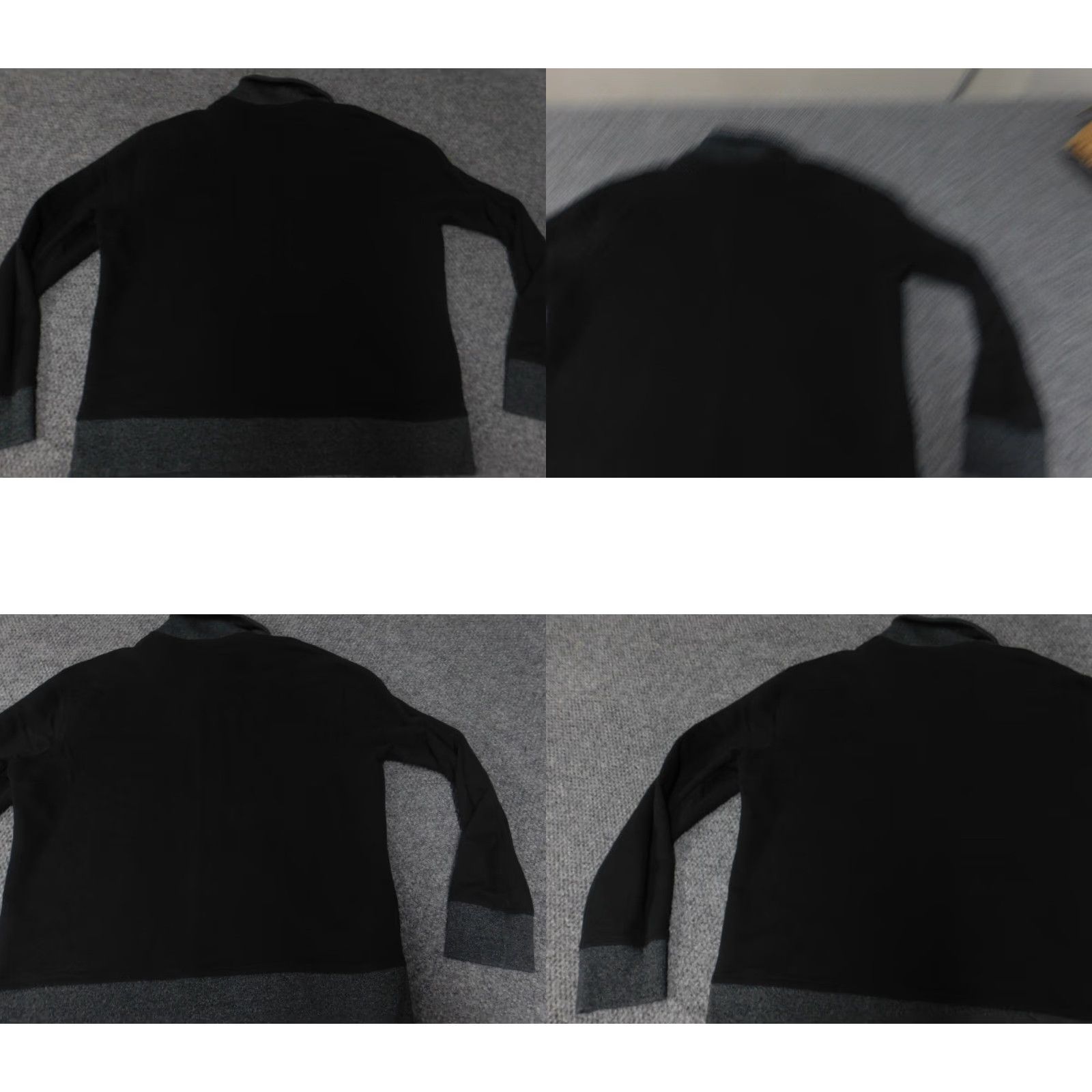 Vintage John Bartlett Mens Sweater Large Black Pullover Crew Neck Cable-Knit Wool? No, Cotton Stretch Pockets Plaid Accent Quilted Regular Fall Gift Size US L / EU 52-54 / 3 - 8 Thumbnail