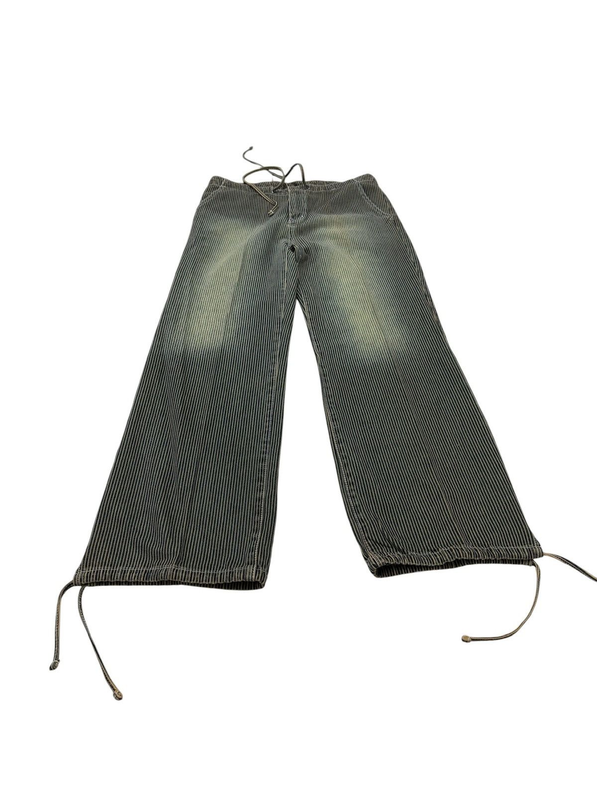 Japanese Brand Vintage japanese stripe pants Size 30" / US 8 / IT 44 - 2 Thumbnail