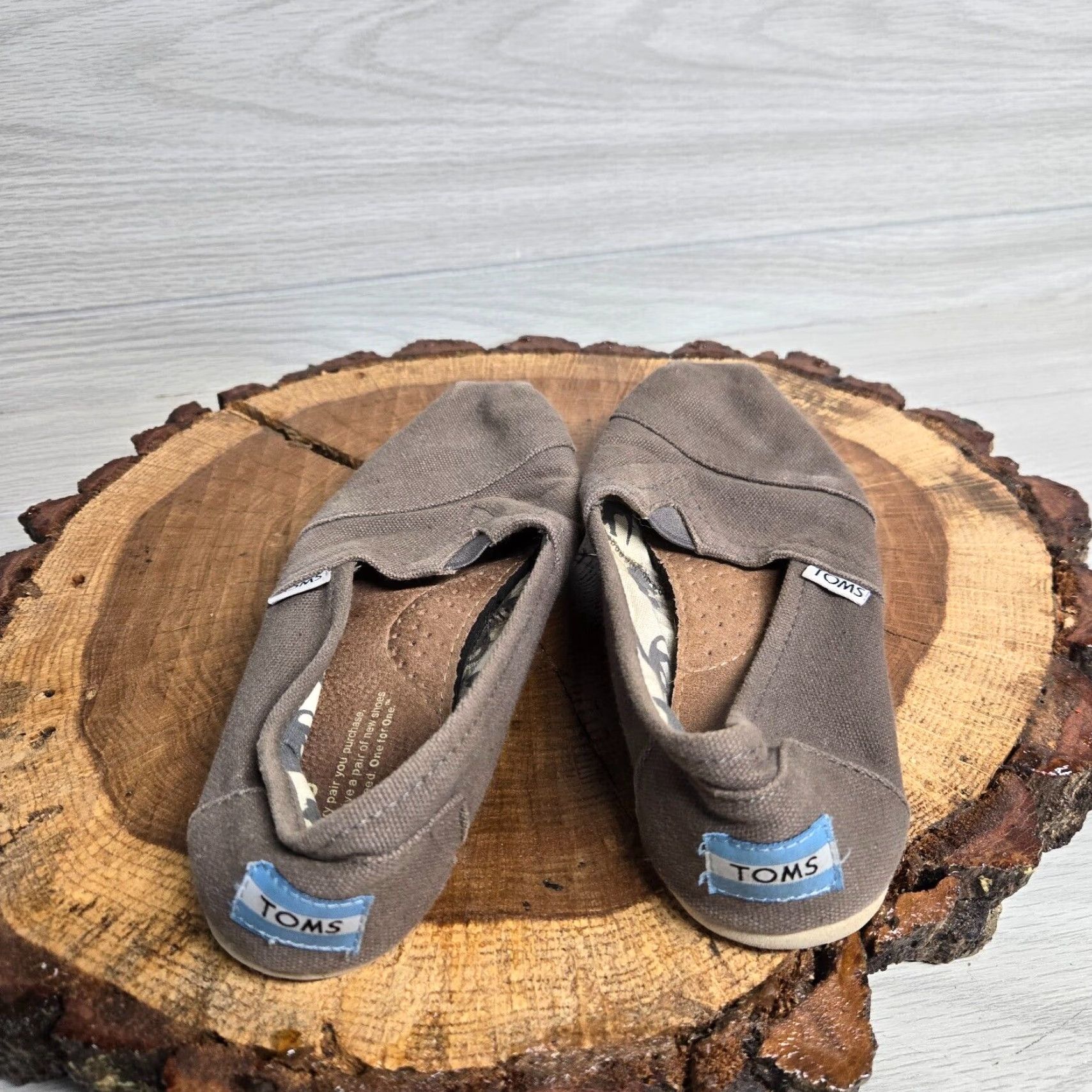 Toms TOMS Alpargata Canvas Slip-On Ash Brown Adult Women’s Size 6 Flats Size US 6.5 / IT 36.5 - 4 Thumbnail